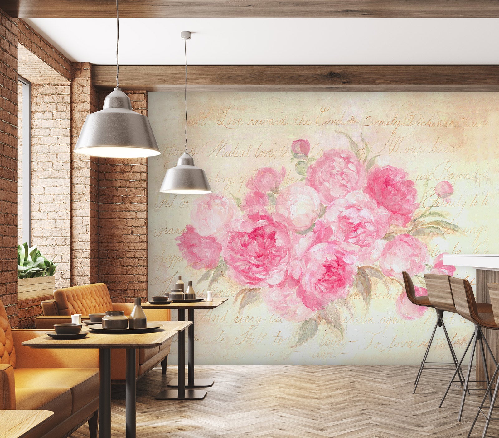 3D Pink Flower 3181 Debi Coules Wall Mural Wall Murals