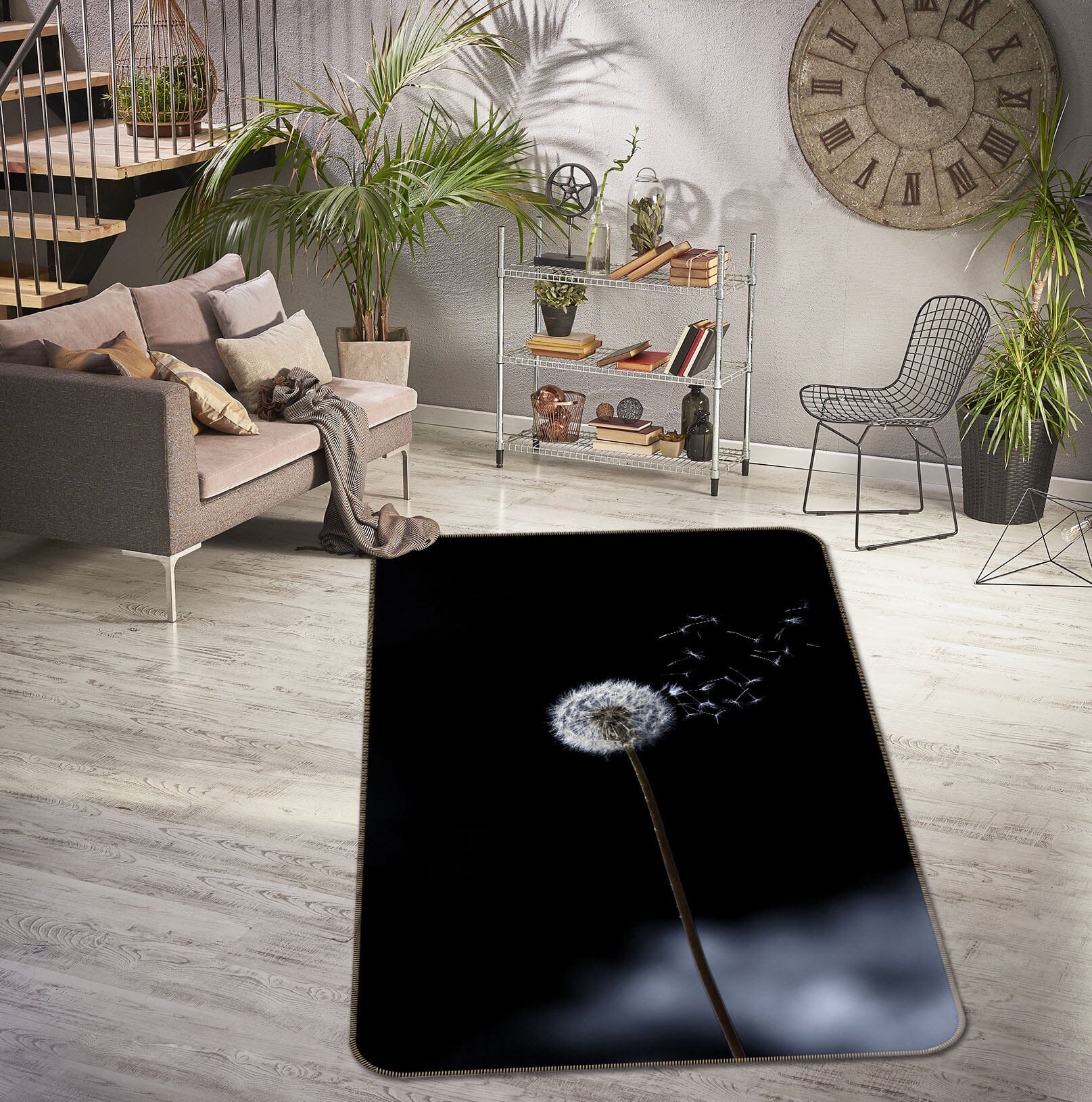 3D Dandelion 1114 Marco Carmassi Rug Non Slip Rug Mat Mat AJ Creativity Home 