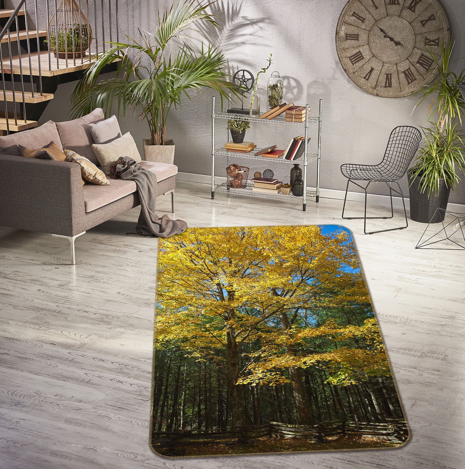 3D Forest 84088 Kathy Barefield Rug Non Slip Rug Mat