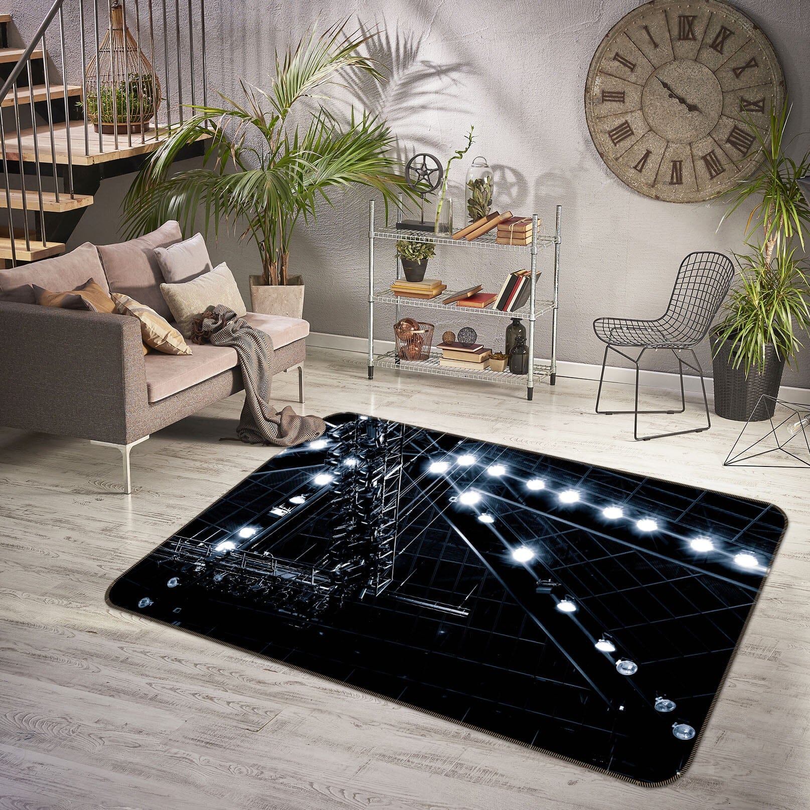 3D City Lights 1015 Noirblanc777 Rug Non Slip Rug Mat Mat AJ Creativity Home 