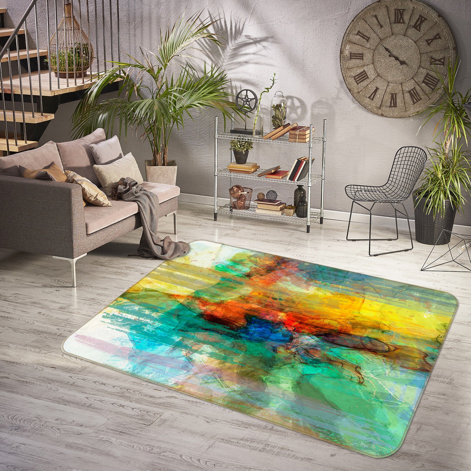 3D Painting 130 Michael Tienhaara Rug Non Slip Rug Mat