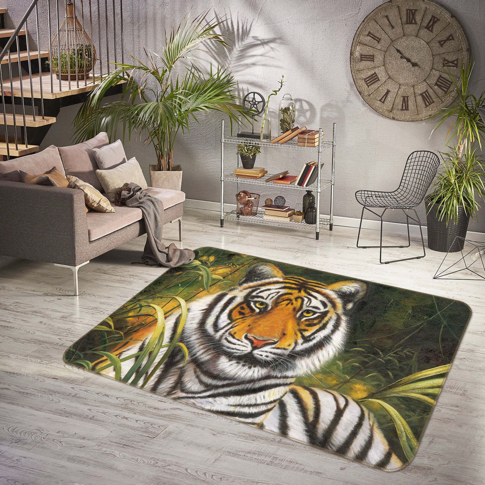 3D Tiger 38158 Animal Non Slip Rug Mat