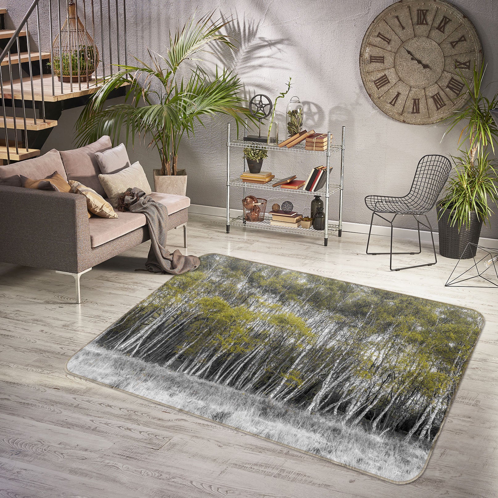 3D Forest Grass 144 Assaf Frank Rug Non Slip Rug Mat