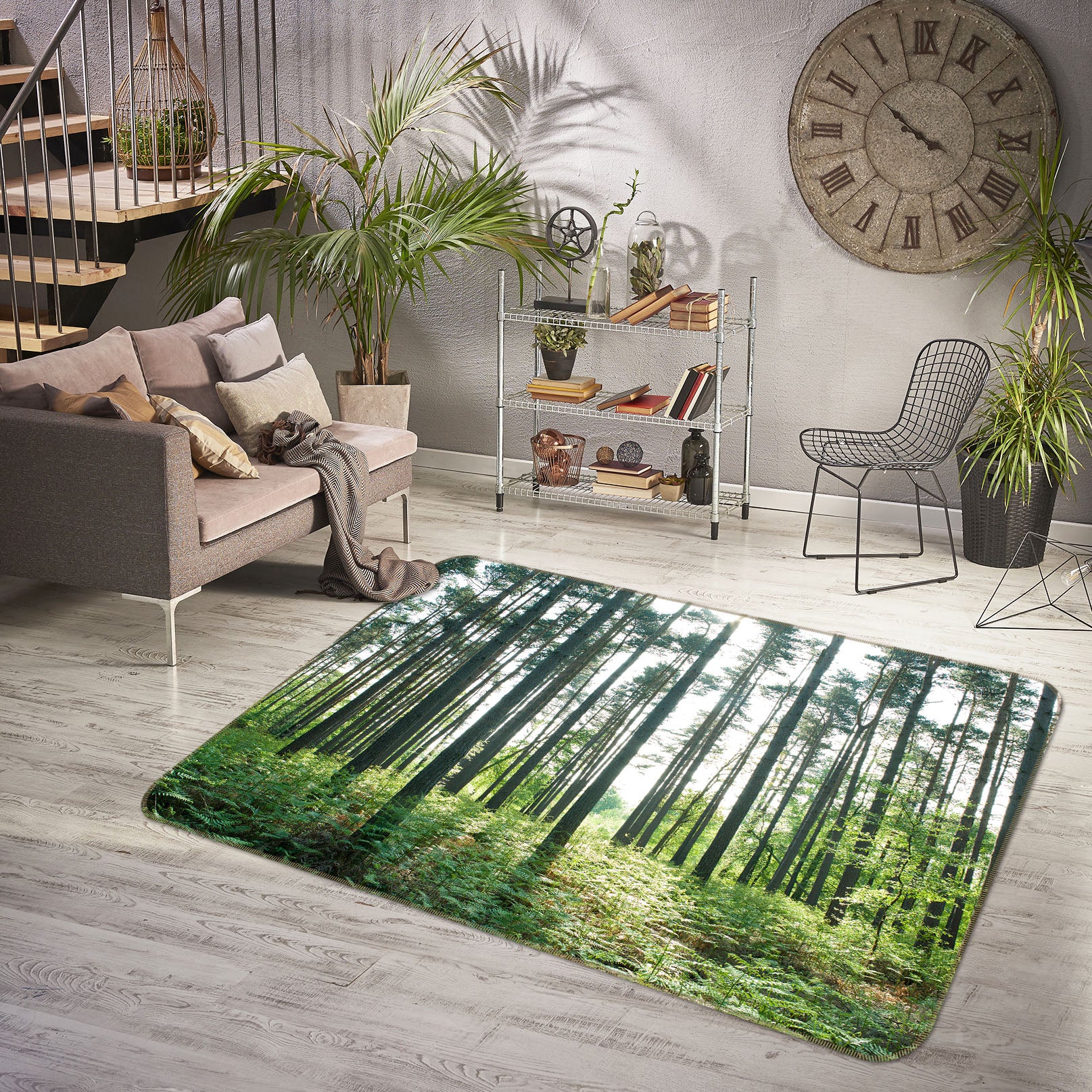 3D Forest 83192 Assaf Frank Rug Non Slip Rug Mat