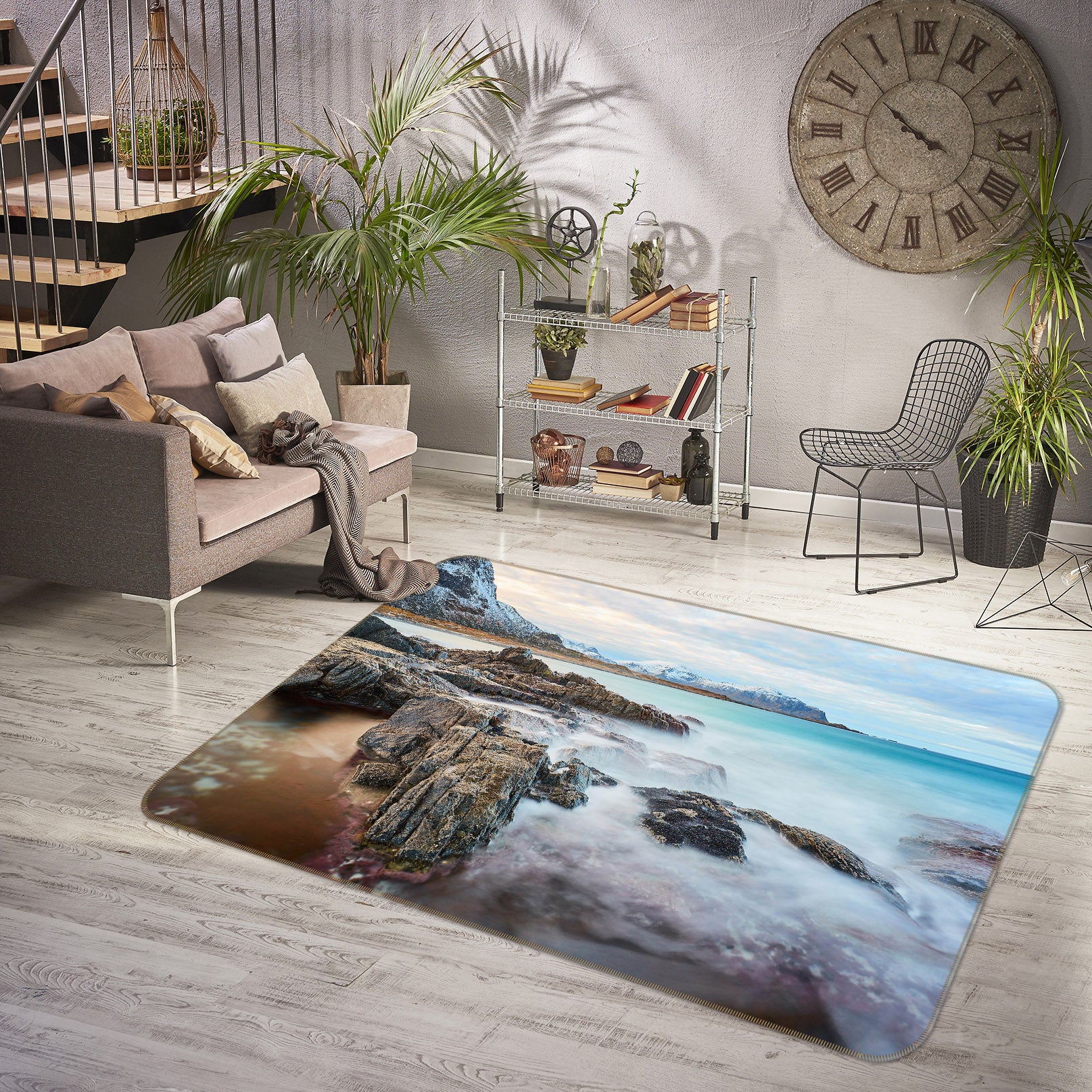 3D Sea Stone 27142 Non Slip Rug Mat