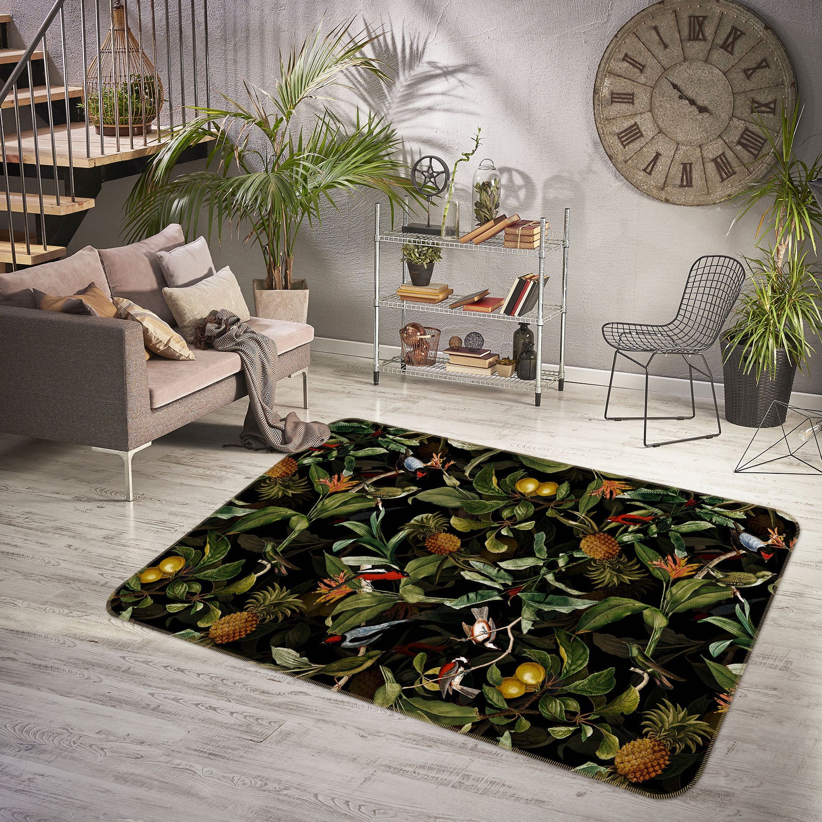 3D Night Orchard 119 Uta Naumann Rug Non Slip Rug Mat