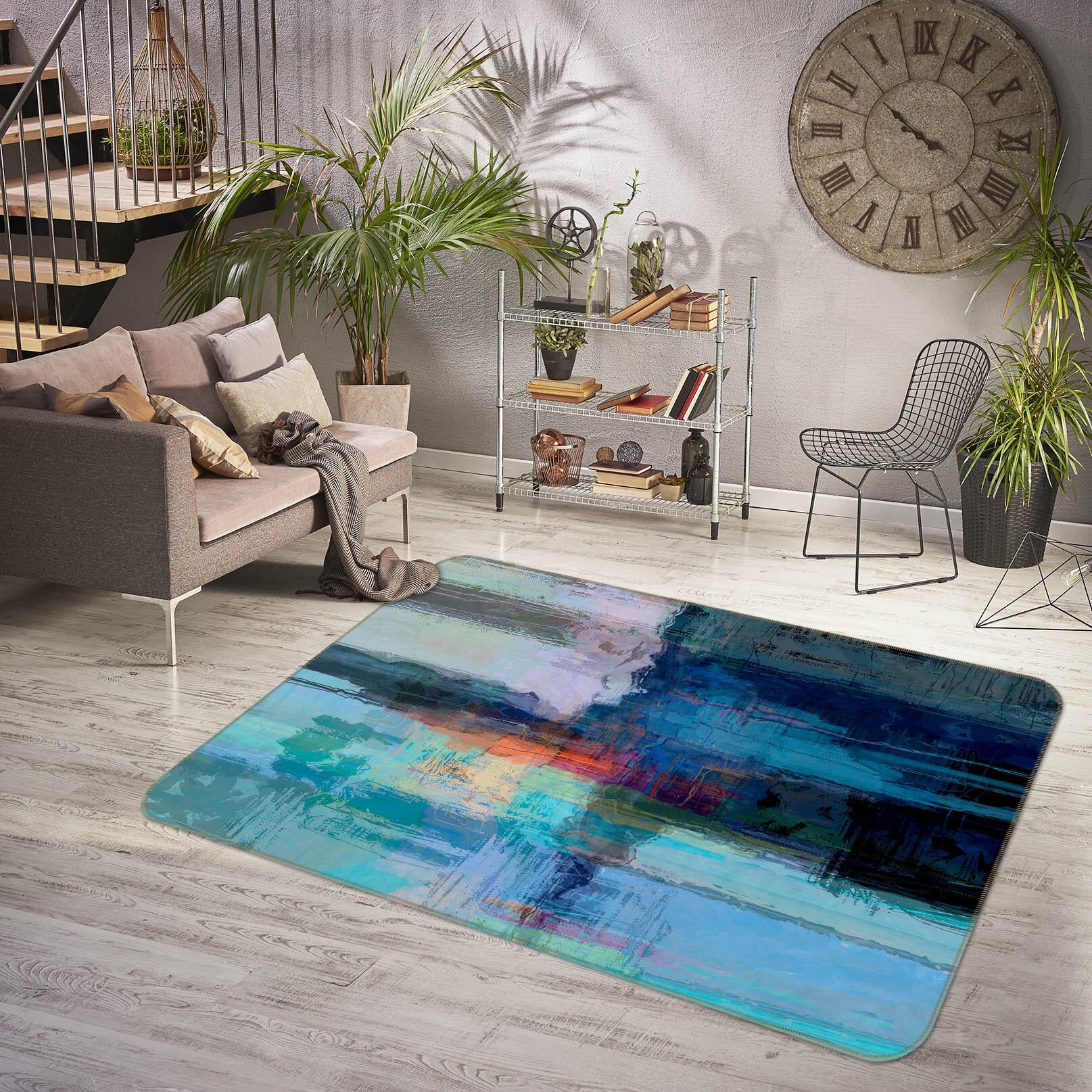 3D Lake Light 1003 Michael Tienhaara Rug Non Slip Rug Mat Mat AJ Creativity Home 