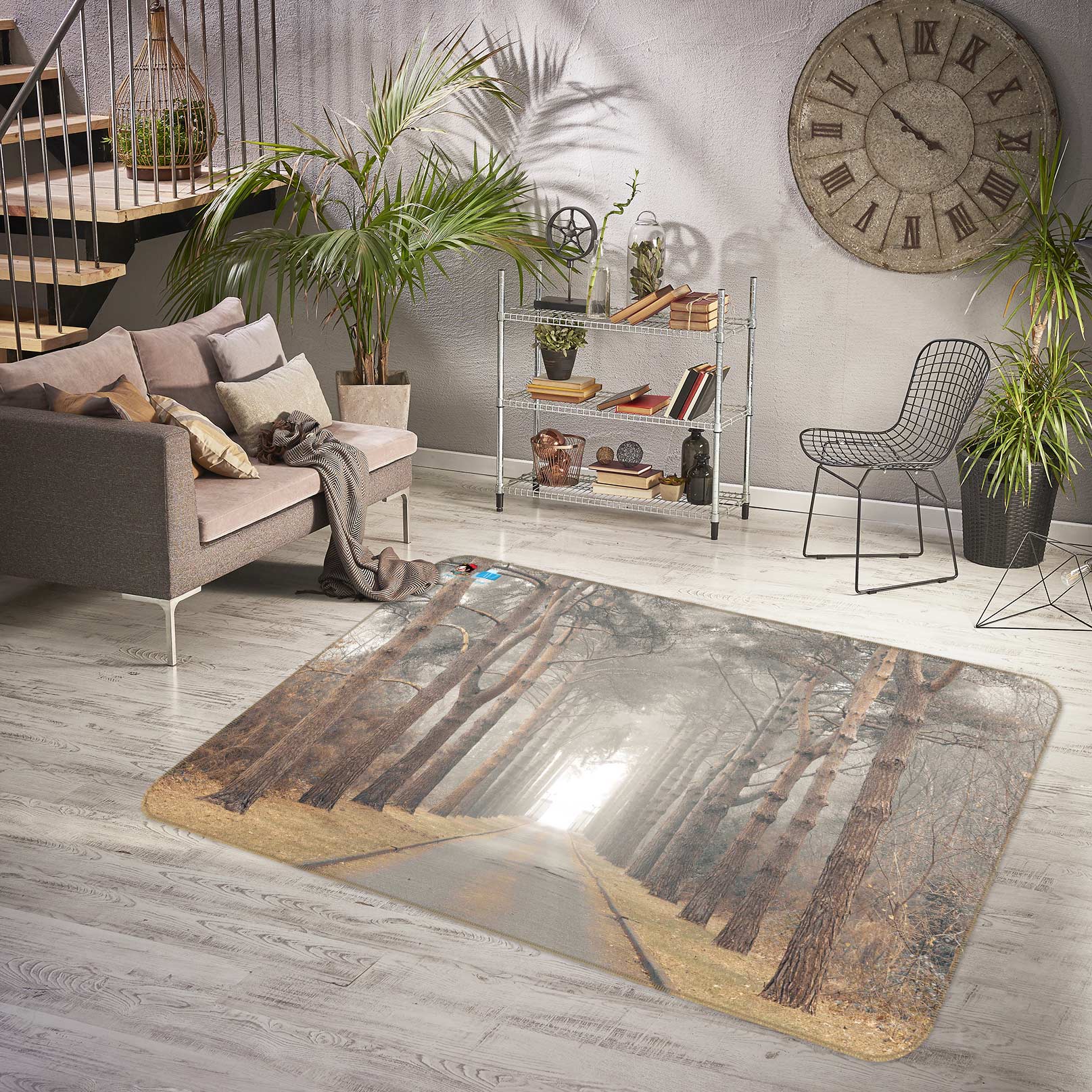 3D Tree Branch 6883 Assaf Frank Rug Non Slip Rug Mat