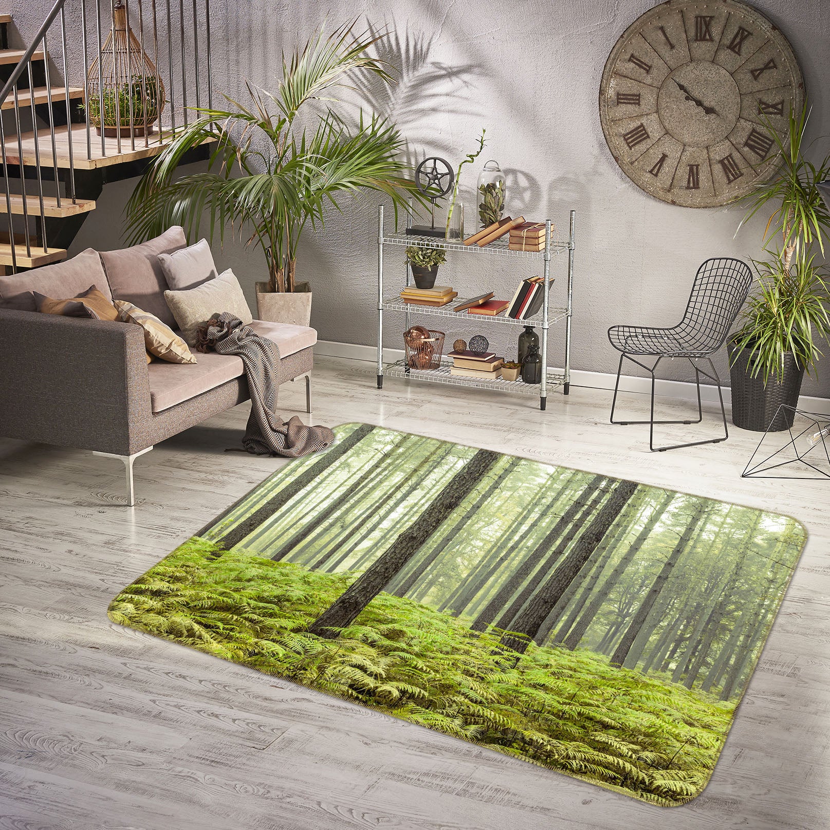 3D Windsor Forest 103 Assaf Frank Rug Non Slip Rug Mat