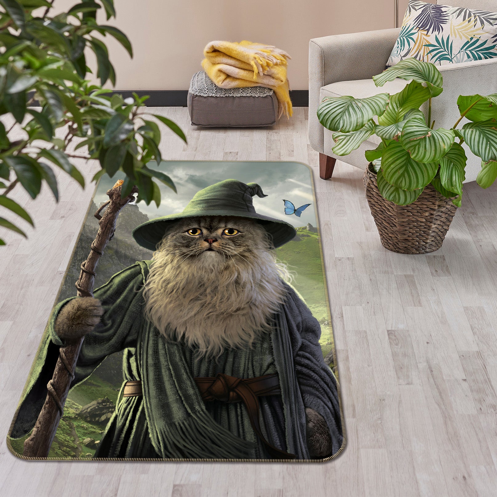 3D Cat 84206 Vincent Hie Rug Non Slip Rug Mat