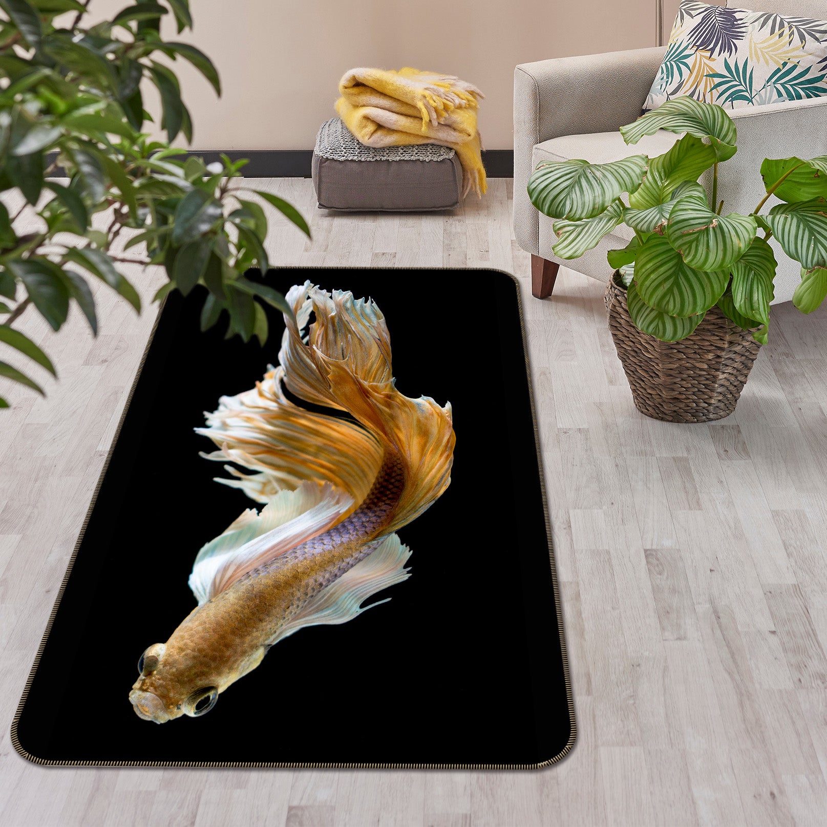 3D Goldfish 38186 Animal Non Slip Rug Mat