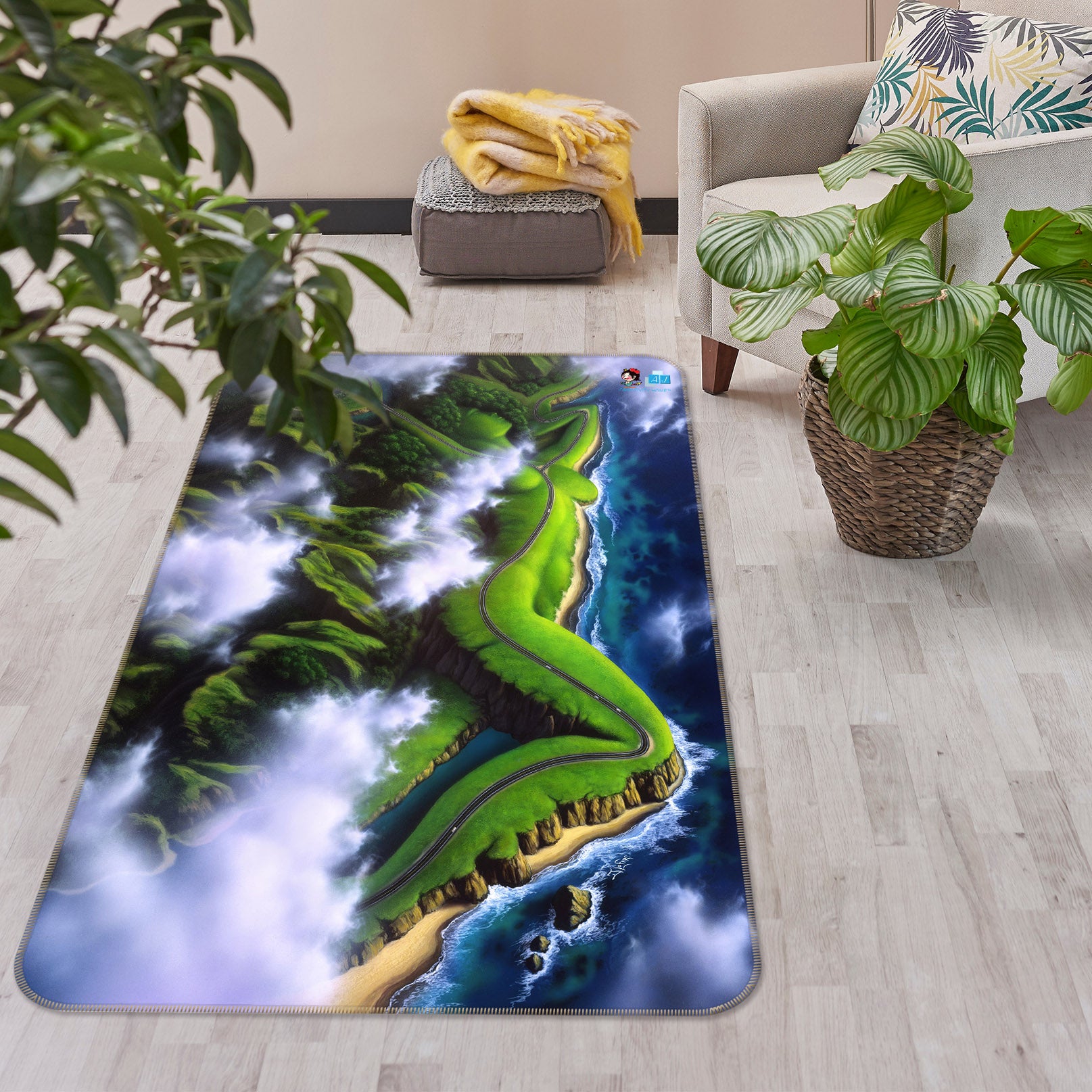 3D Oasis 85102 Jerry LoFaro Rug Non Slip Rug Mat