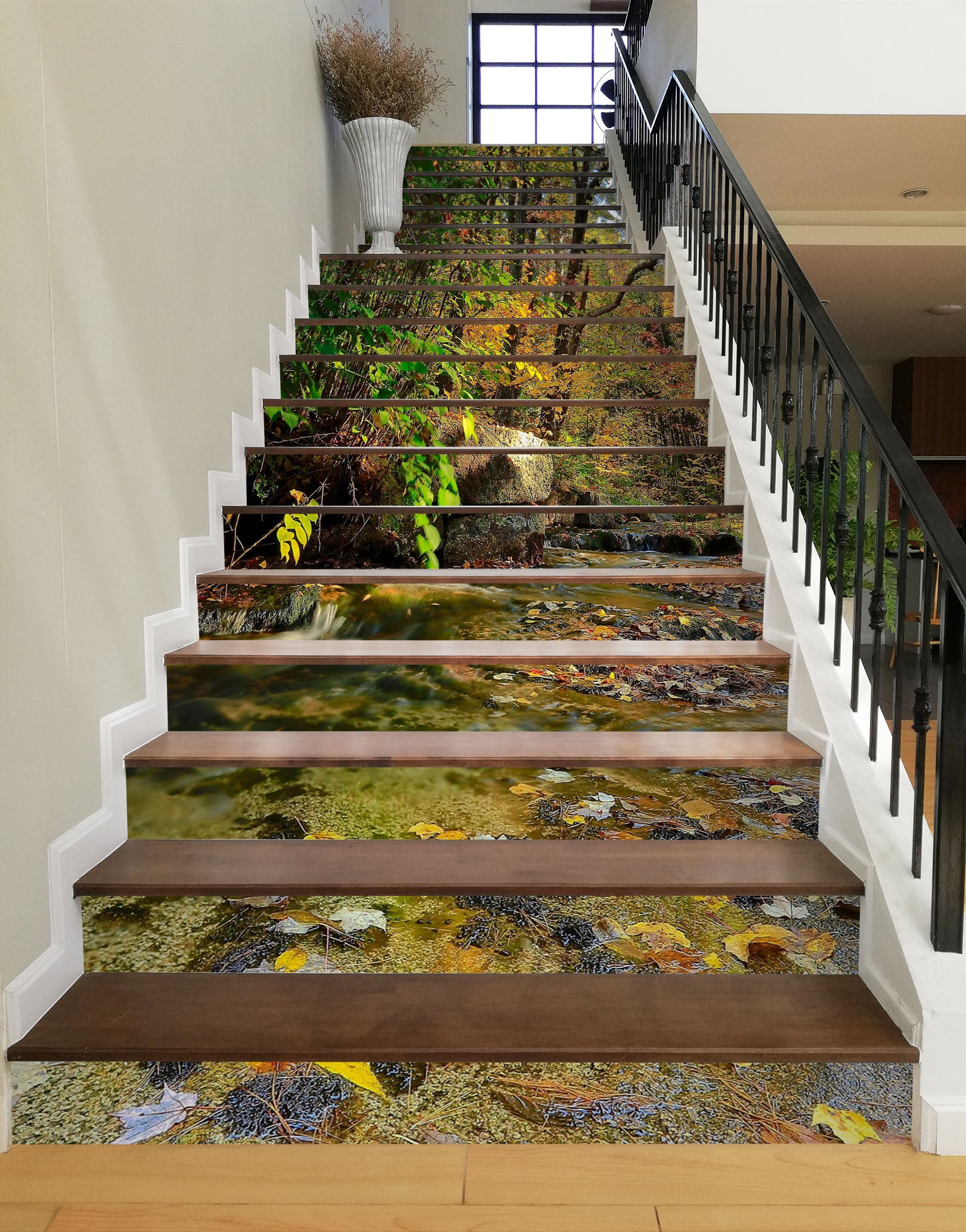 3D Woods Stones 94114 Kathy Barefield Stair Risers