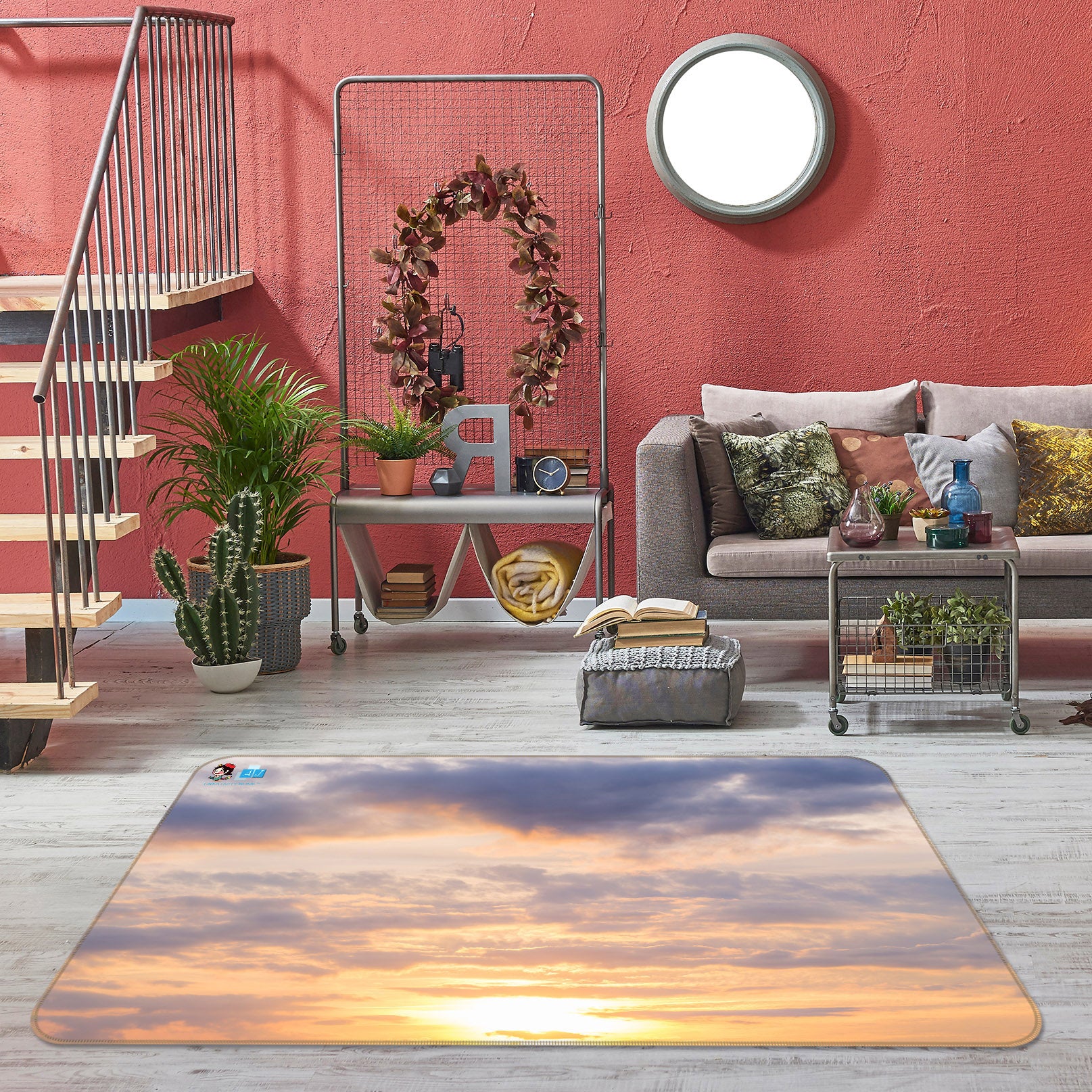 3D Sky Cloud 6790 Assaf Frank Rug Non Slip Rug Mat