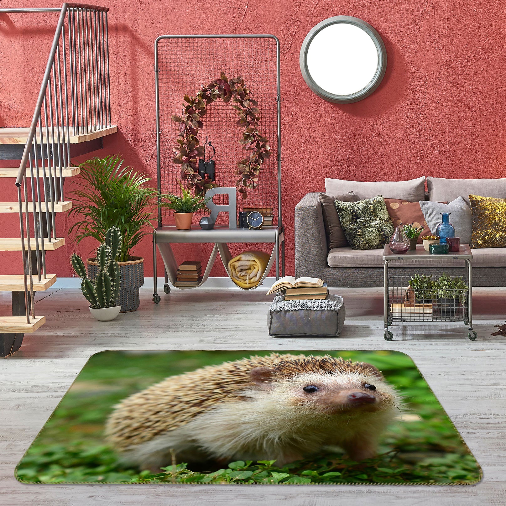 3D Hedgehog 38134 Animal Non Slip Rug Mat