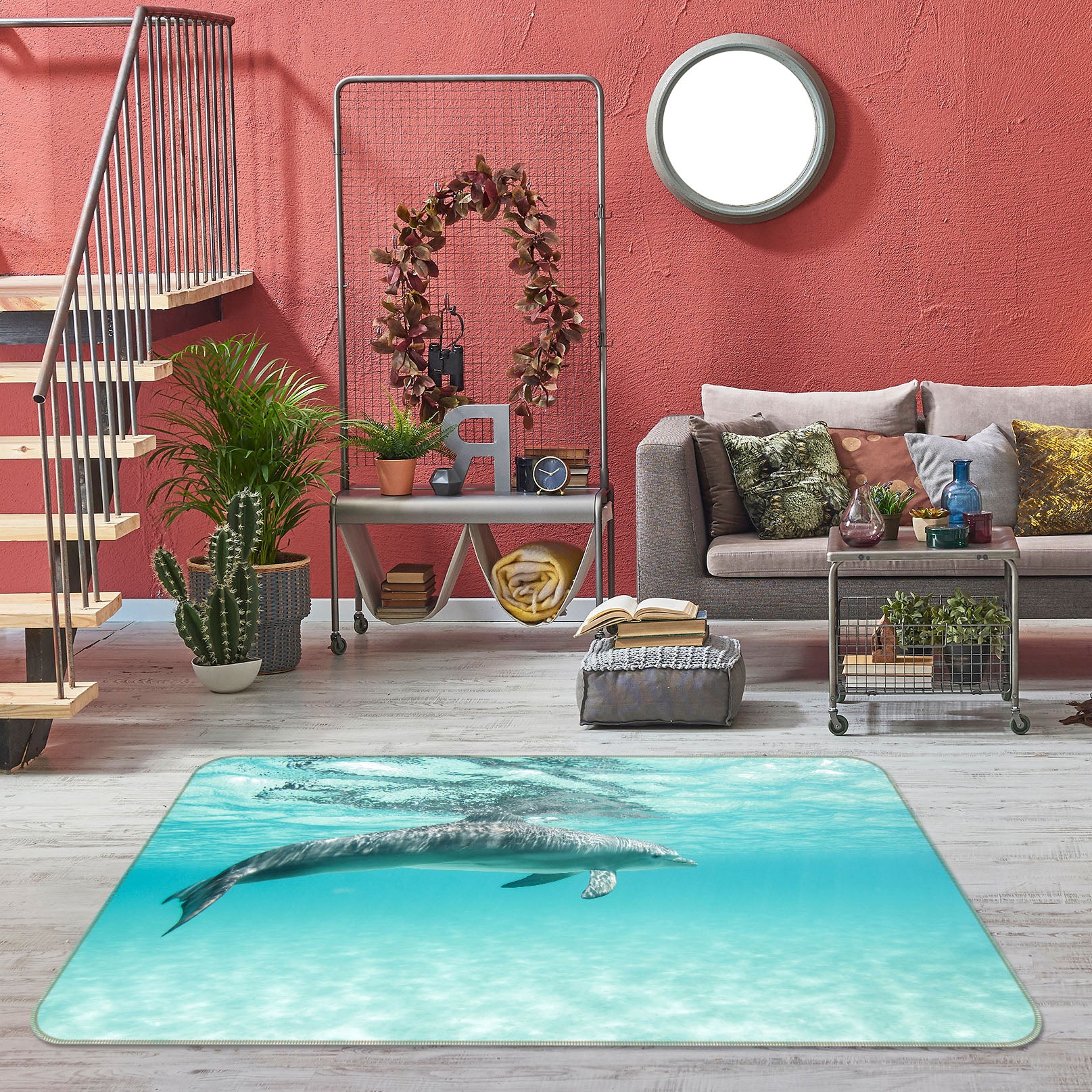 3D Dolphin 38164 Animal Non Slip Rug Mat