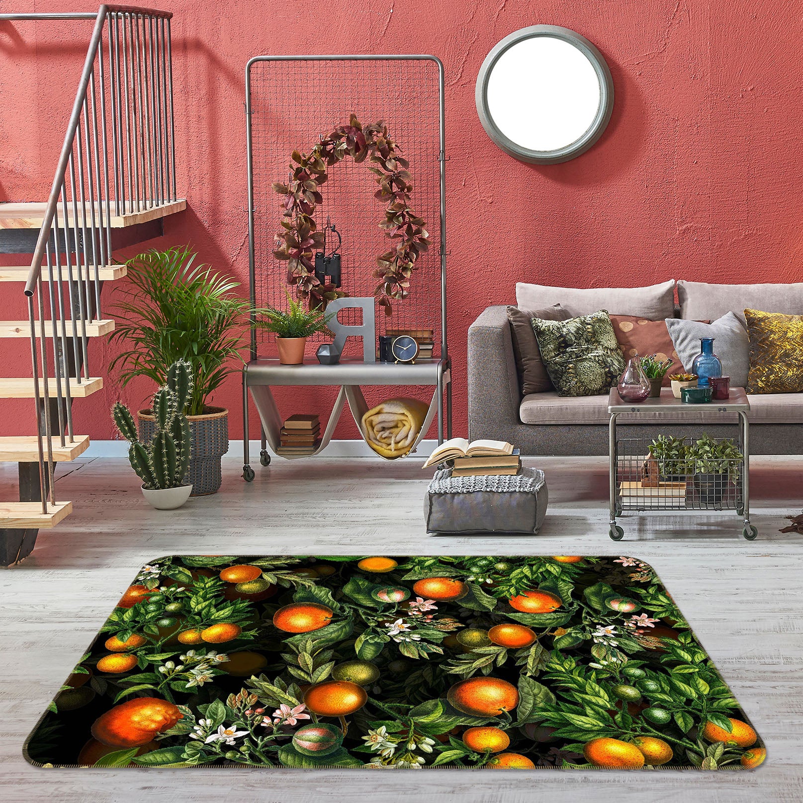 3D Golden Fruit 106 Uta Naumann Rug Non Slip Rug Mat