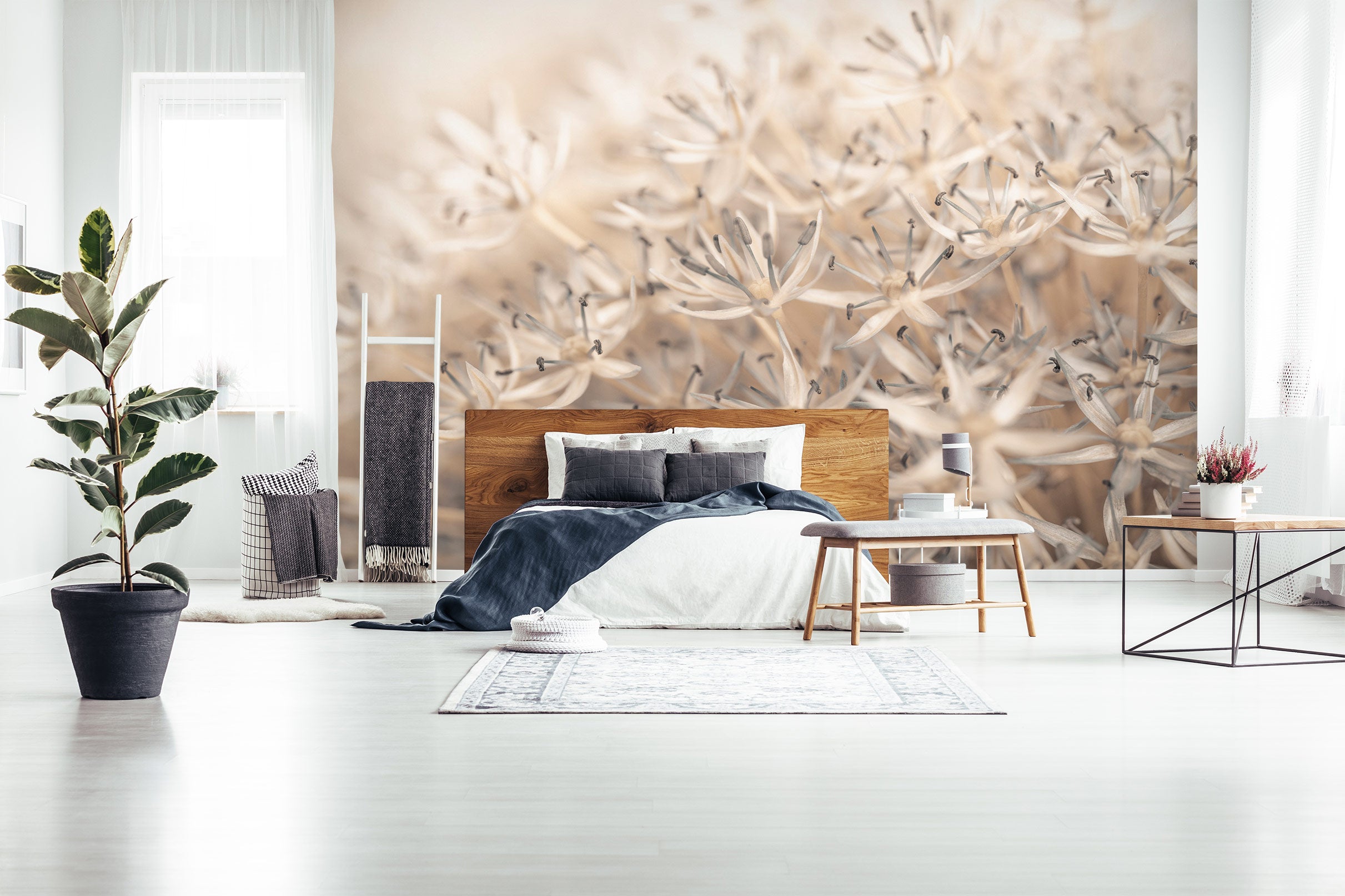 3D Brown Flower 6264 Assaf Frank Wall Mural Wall Murals