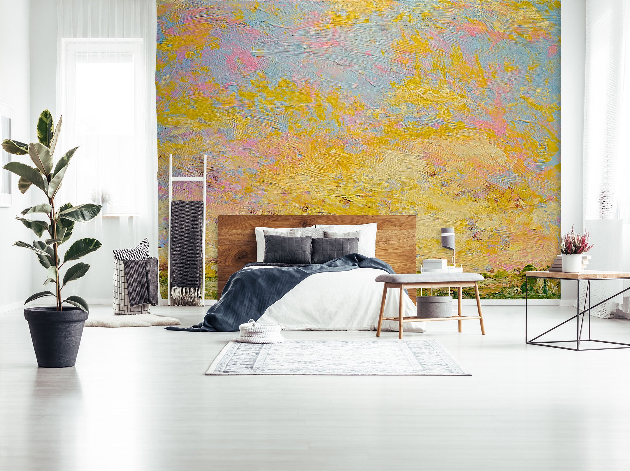 3D Abstract Flowers 186 Allan P. Friedlander Wall Mural Wall Murals