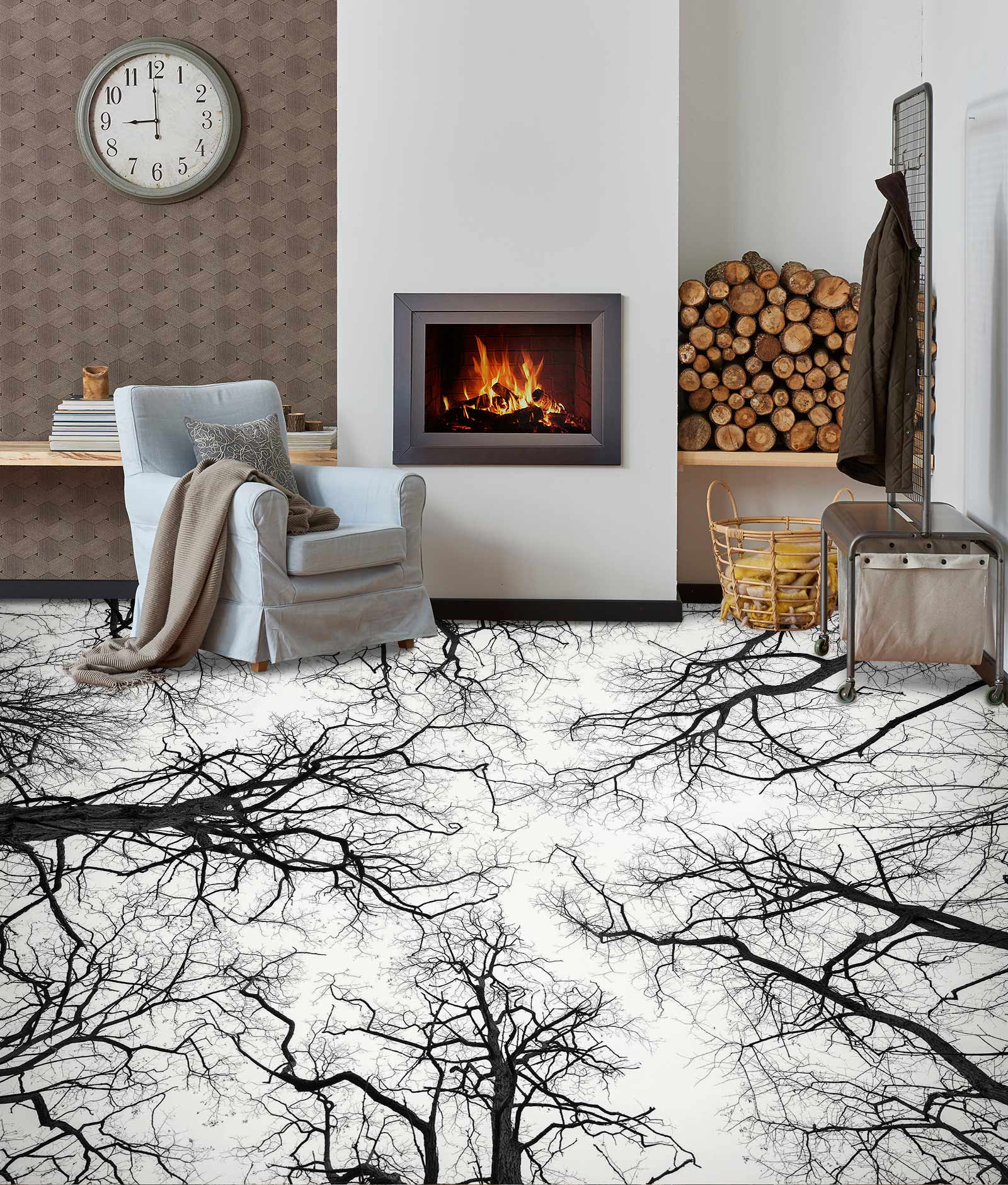 3D Trees 9855 Assaf Frank Floor Mural