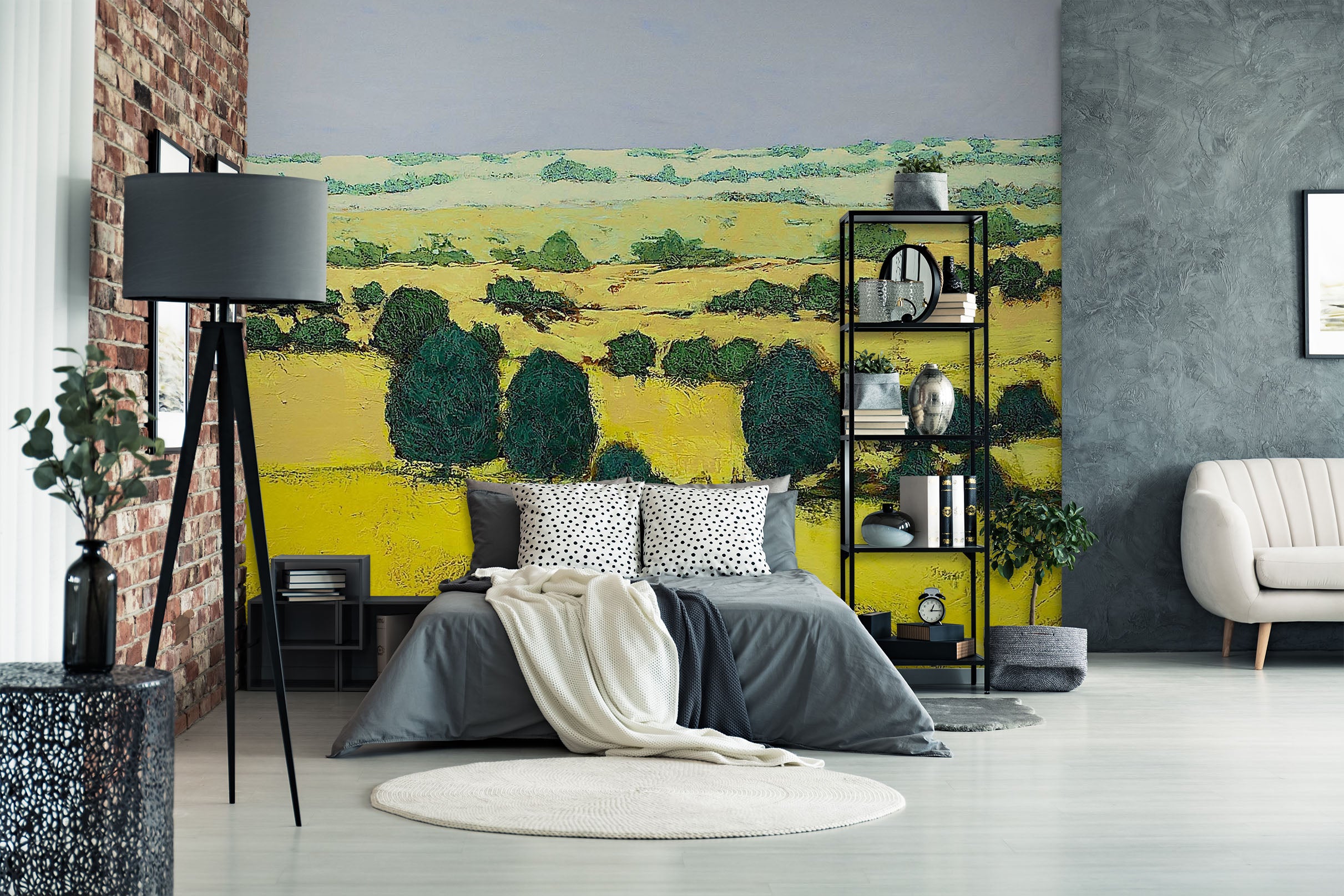 3D Summer Field 106 Allan P. Friedlander Wall Mural Wall Murals