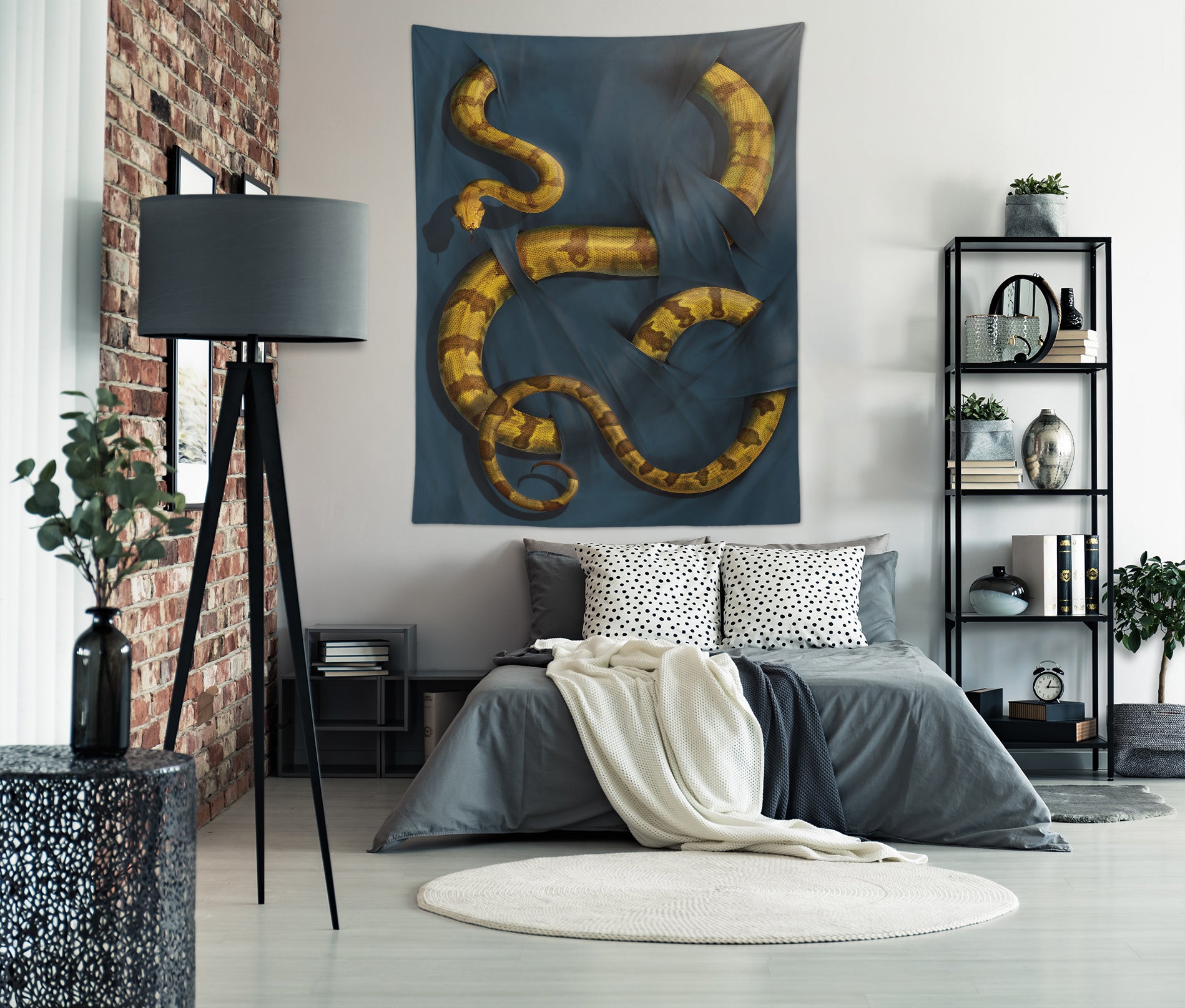 3D Snake 116212 Vincent Tapestry Hanging Cloth Hang