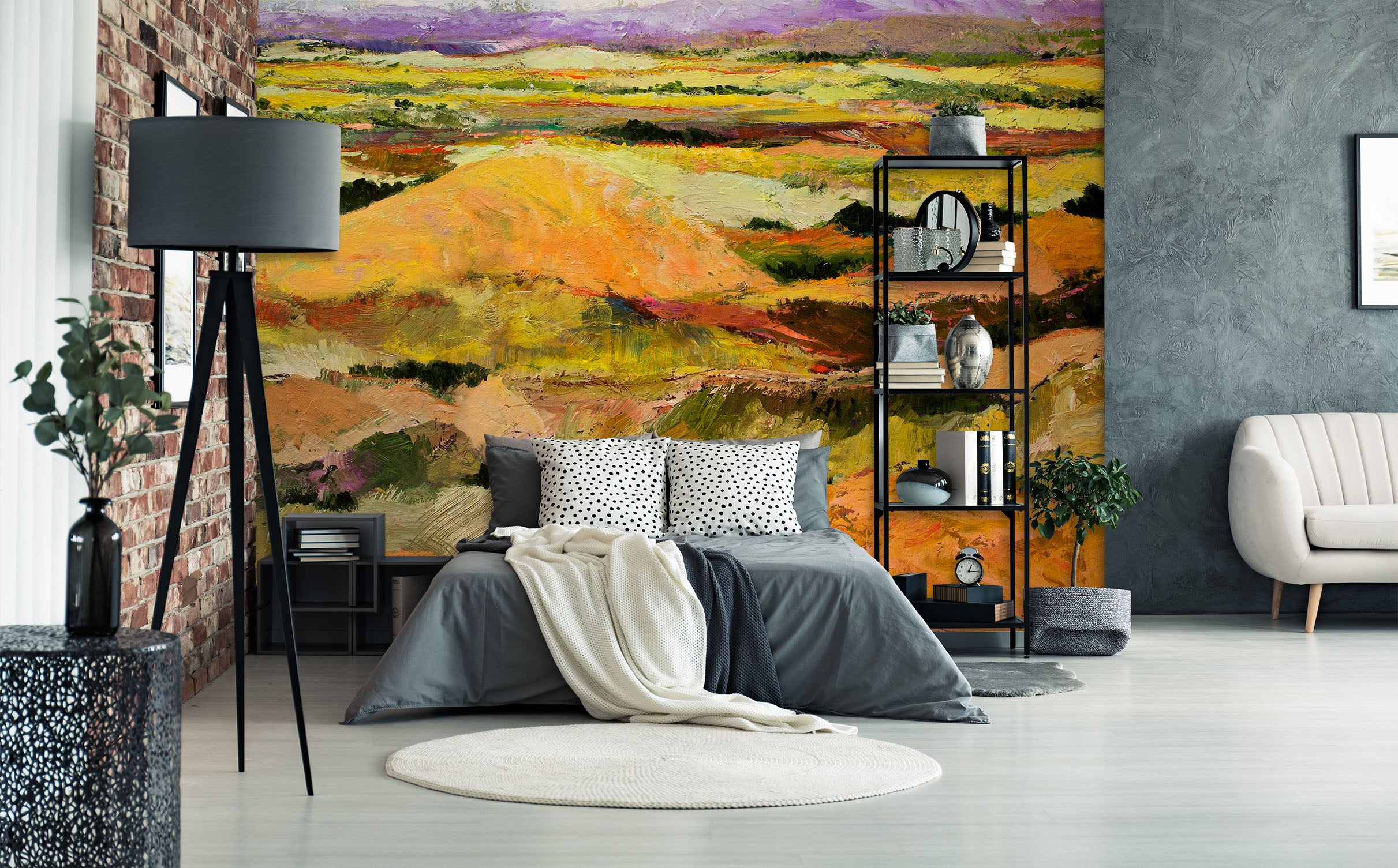 3D Golden Steppe 182 Allan P. Friedlander Wall Mural Wall Murals