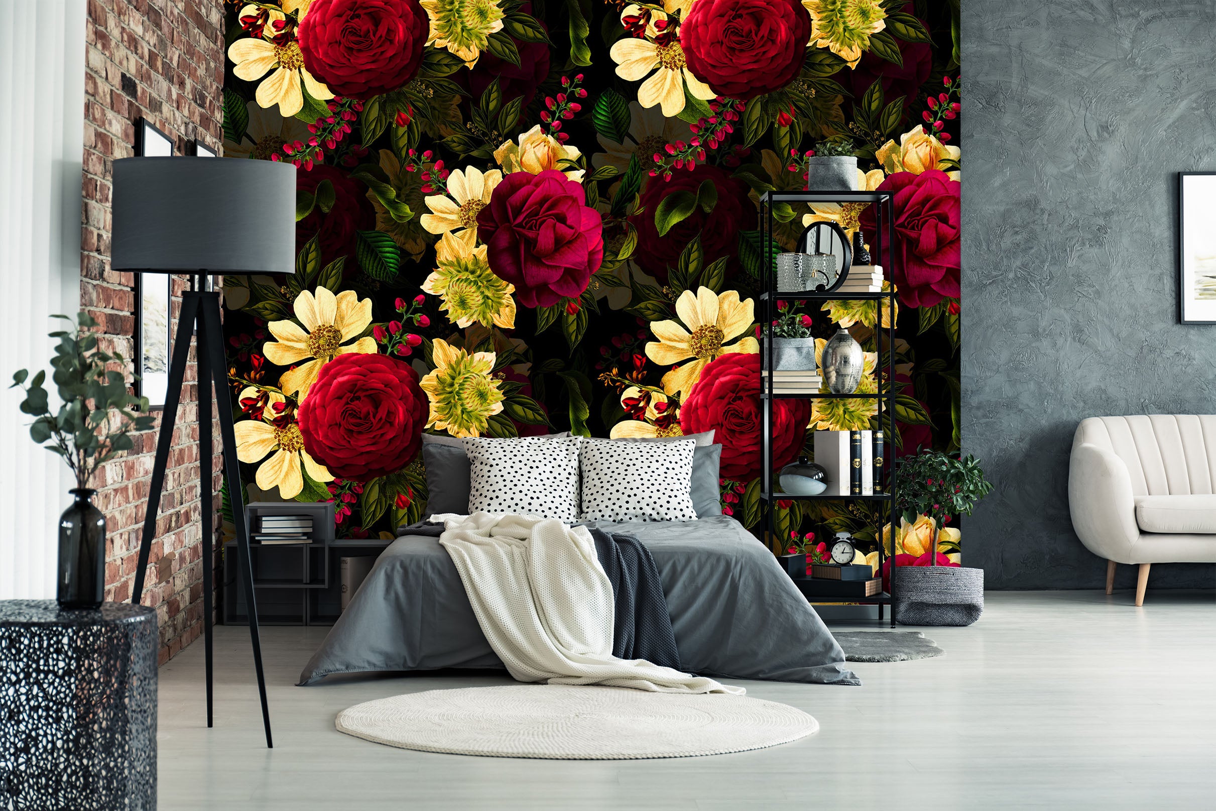 3D Bright Flowers 102 Uta Naumann Wall Mural Wall Murals