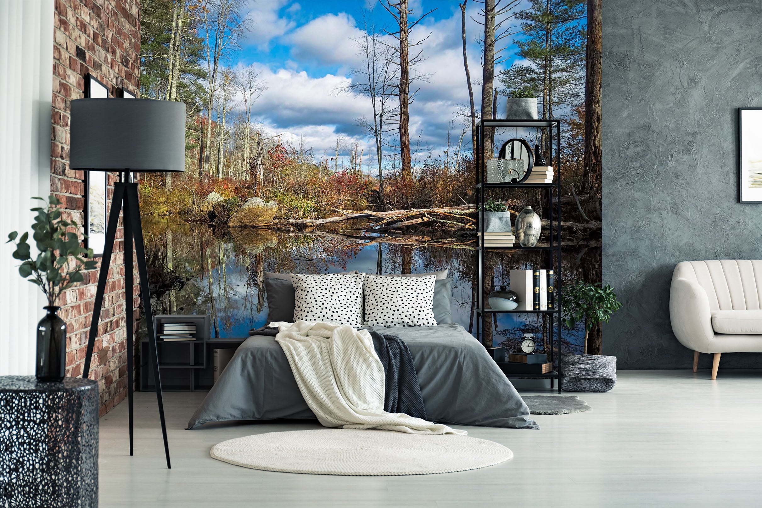 3D Cloud Lake 105 Jerry LoFaro Wall Mural Wall Murals