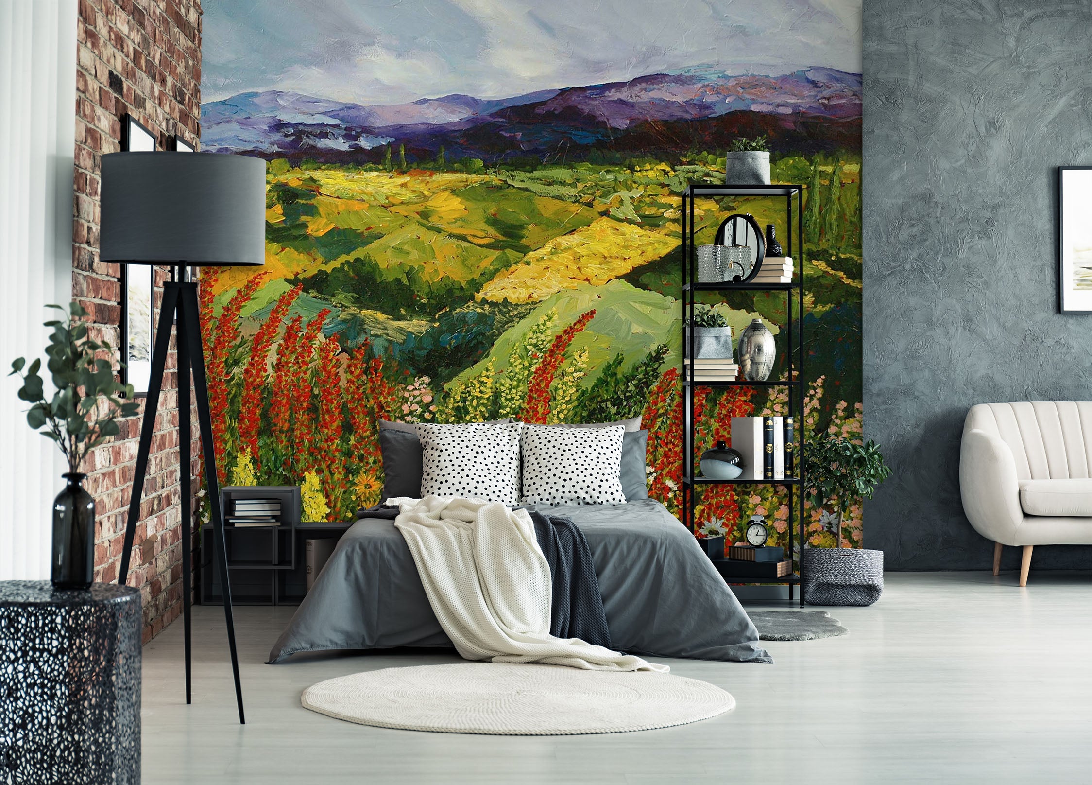 3D Autumn Valley 135 Allan P. Friedlander Wall Mural Wall Murals