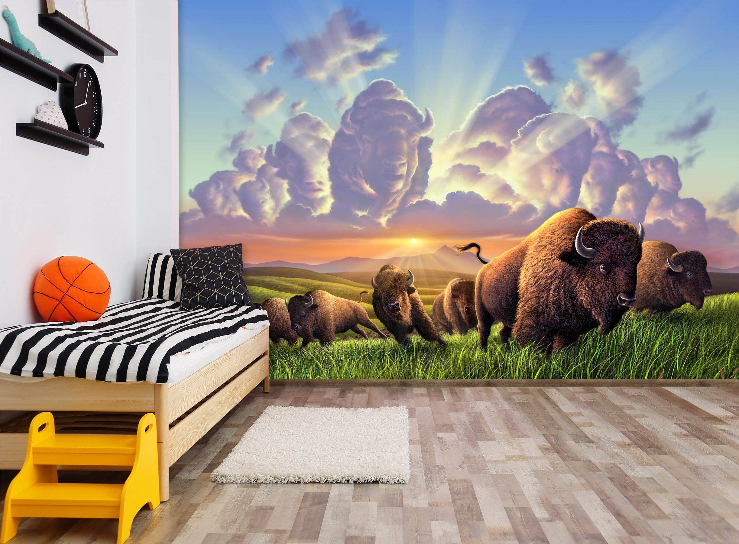 3D Stampede 114 Jerry LoFaro Wall Mural Wall Murals Wallpaper AJ Wallpaper 2 