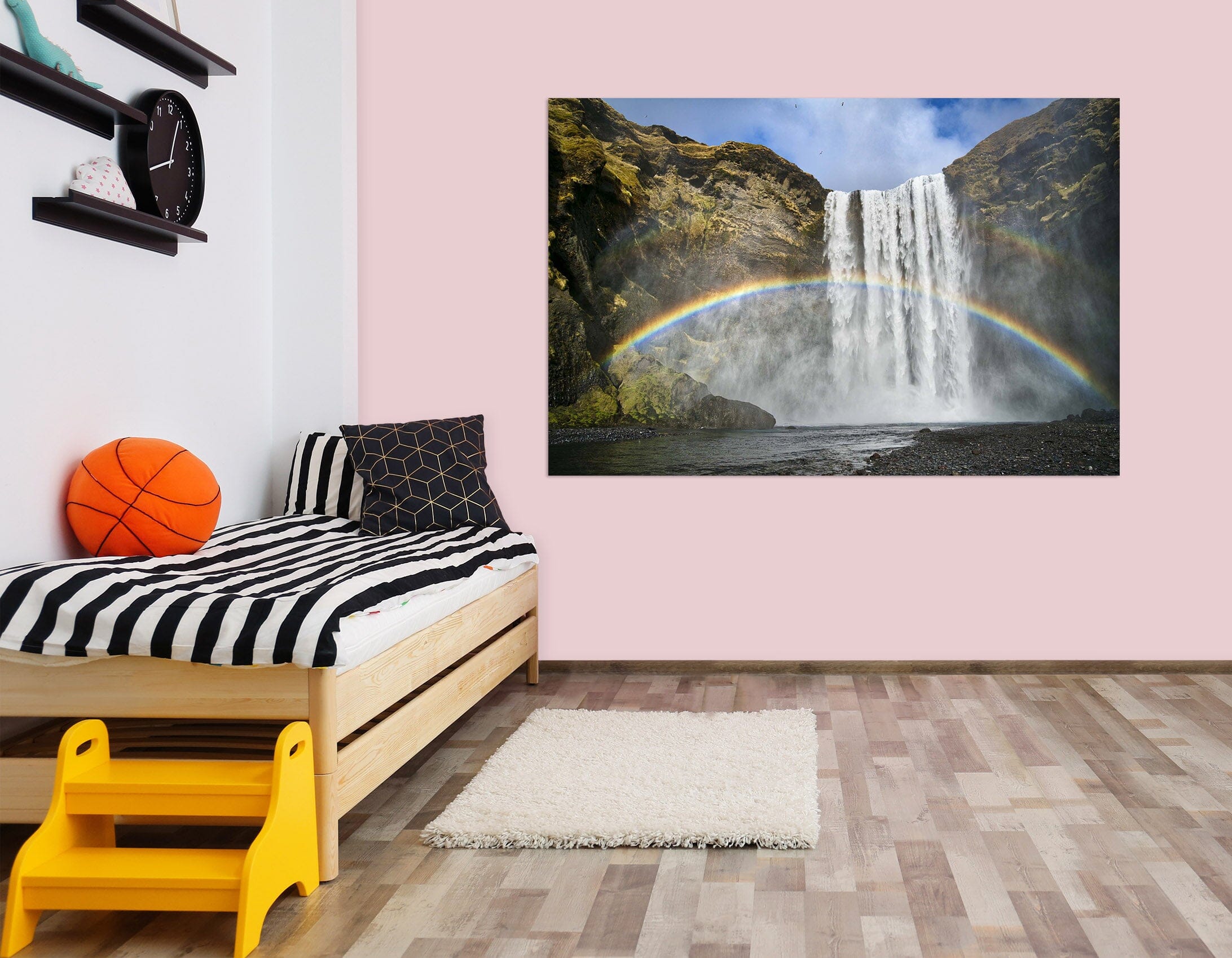 3D Rainbow Falls 201 Marco Carmassi Wall Sticker Wallpaper AJ Wallpaper 2 