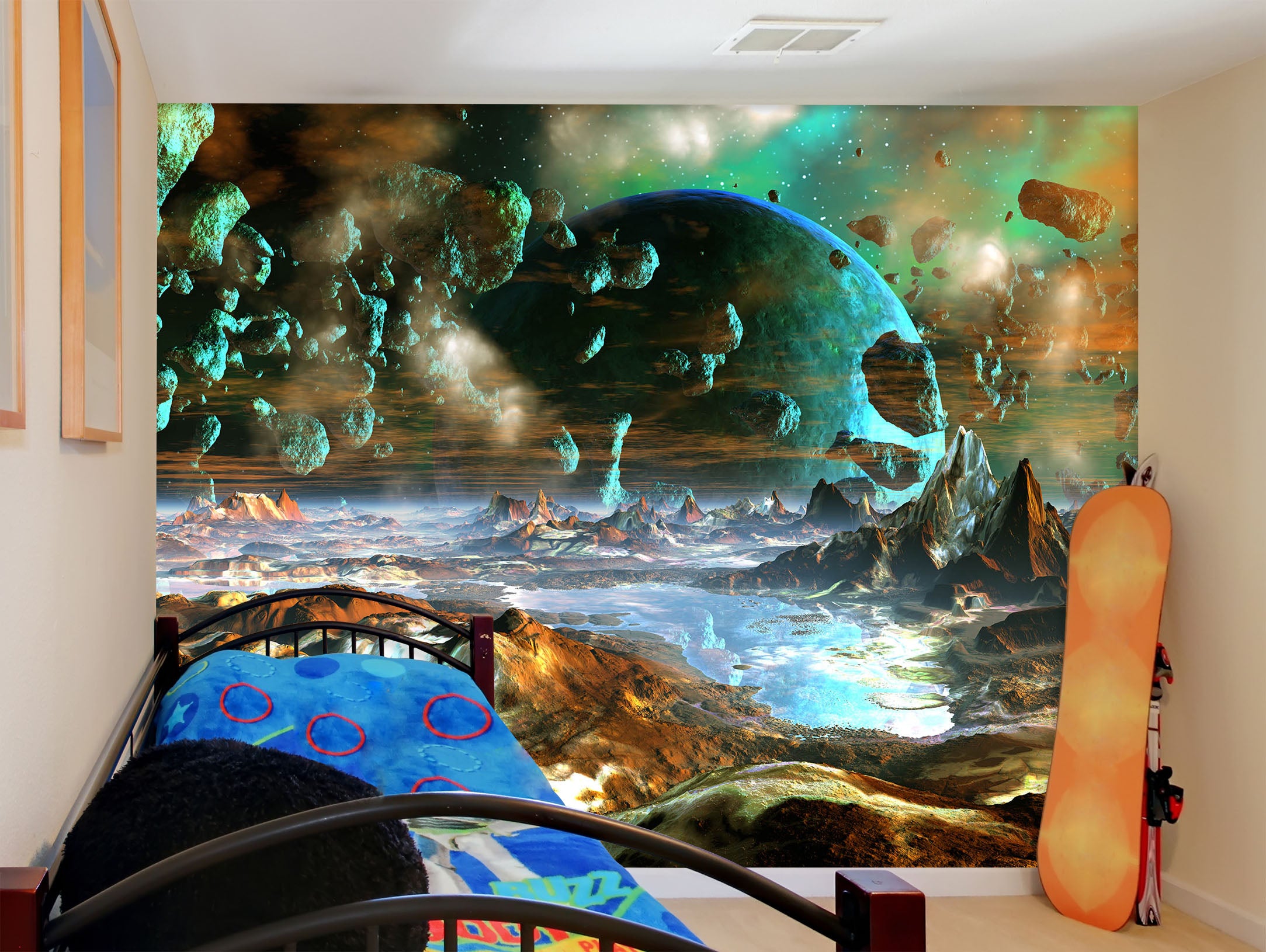 3D Planet Meteorite 58136 Wall Murals