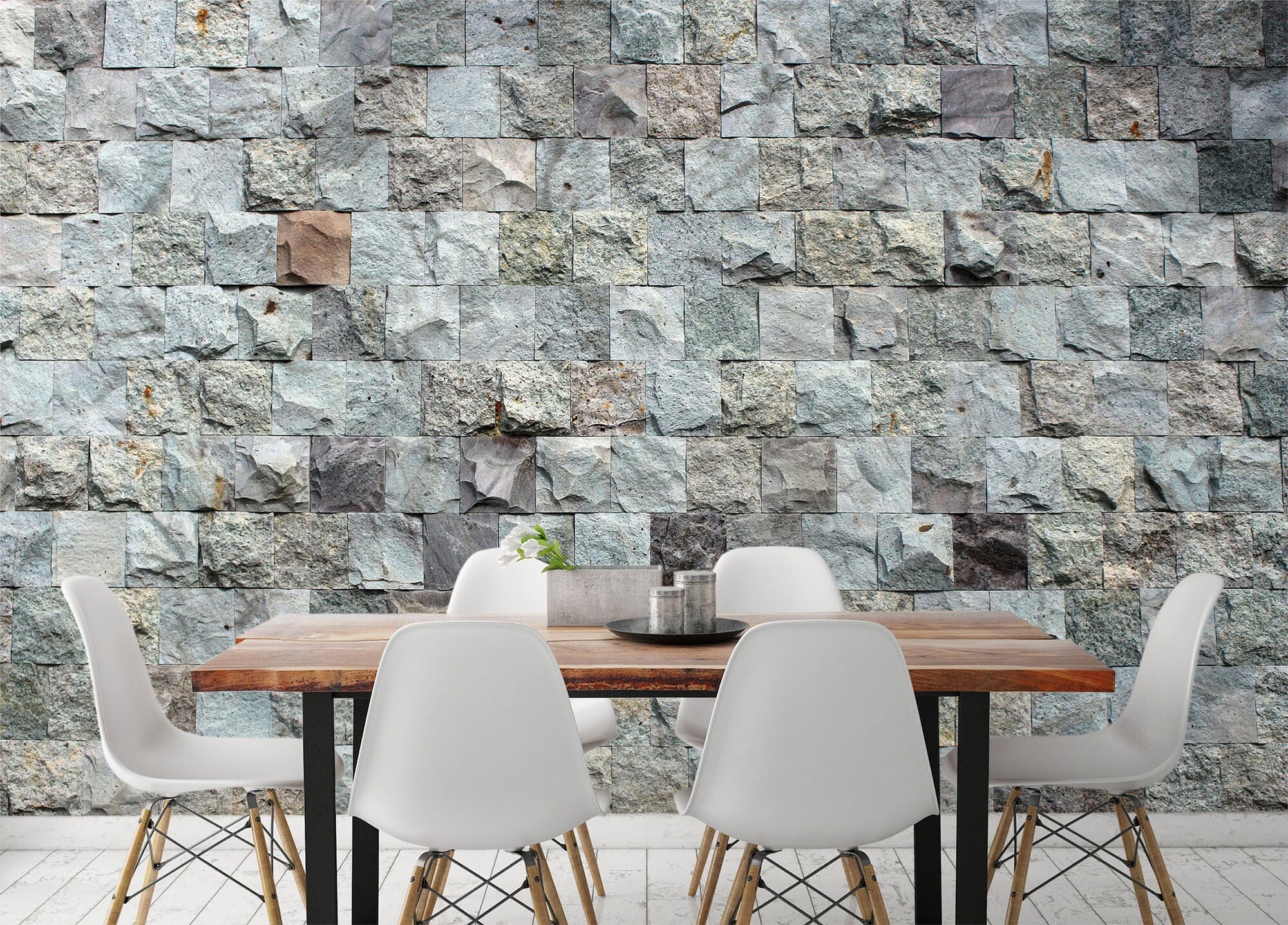 3D Green Stone Wall 61 Wall Murals Wallpaper AJ Wallpaper 2 