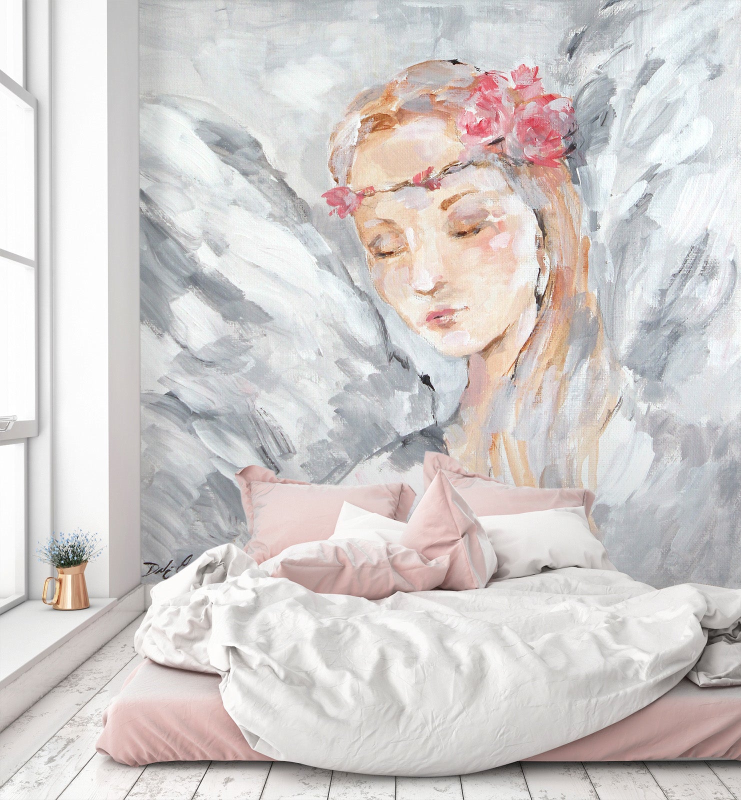 3D Girl Angel 3149 Debi Coules Wall Mural Wall Murals