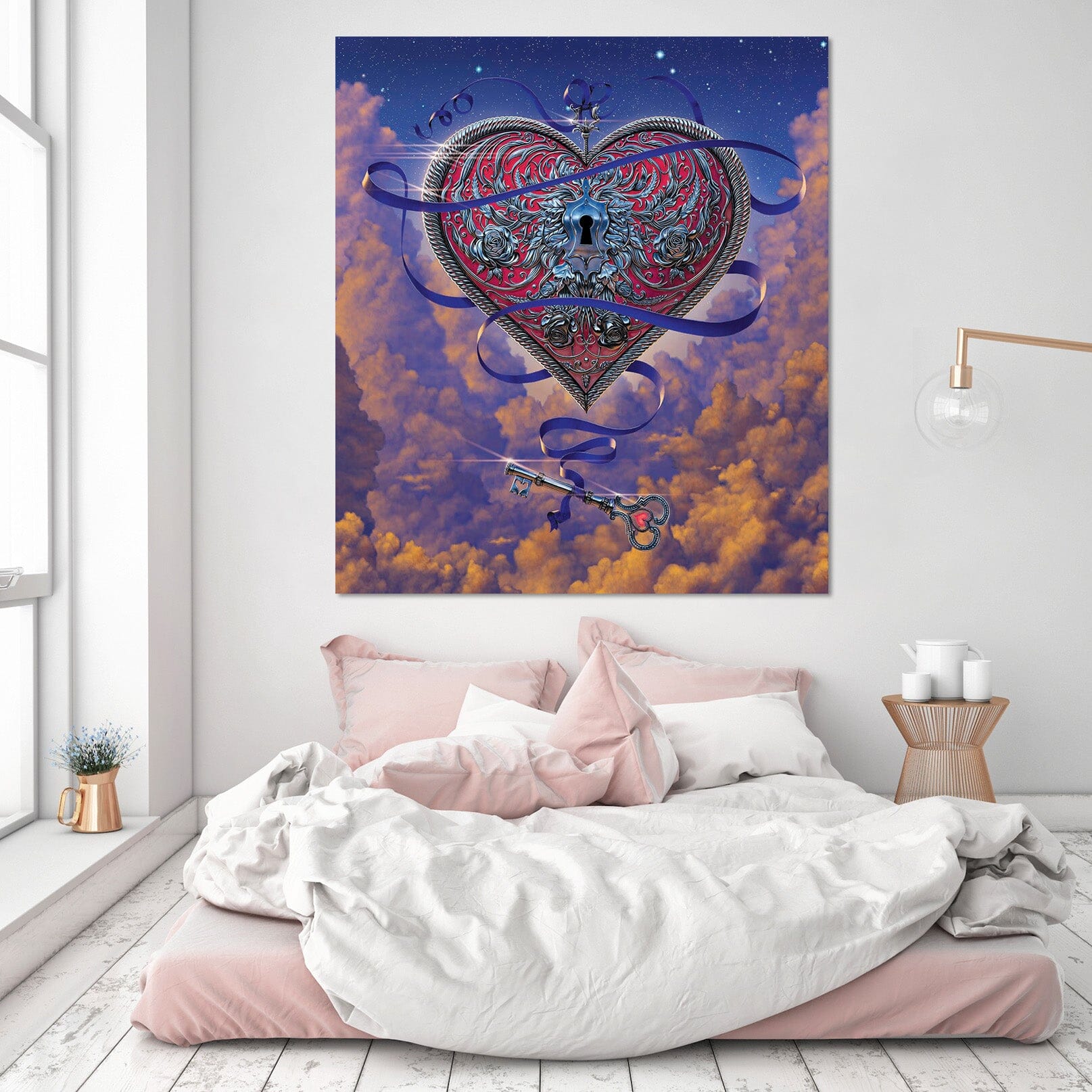 3D Heart And Key 041 Vincent Hie Wall Sticker Wallpaper AJ Wallpaper 2 