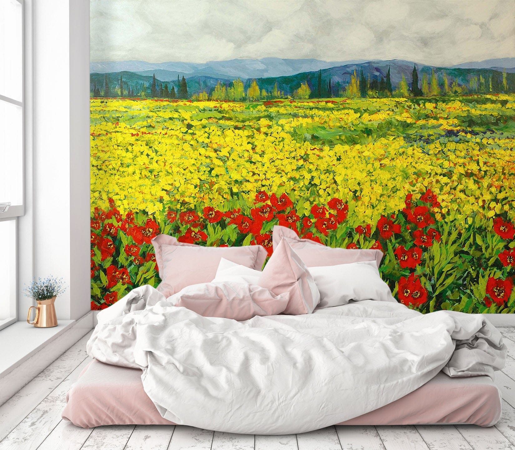 3D Rape Flower 102 Allan P. Friedlander Wall Mural Wall Murals Wallpaper AJ Wallpaper 2 