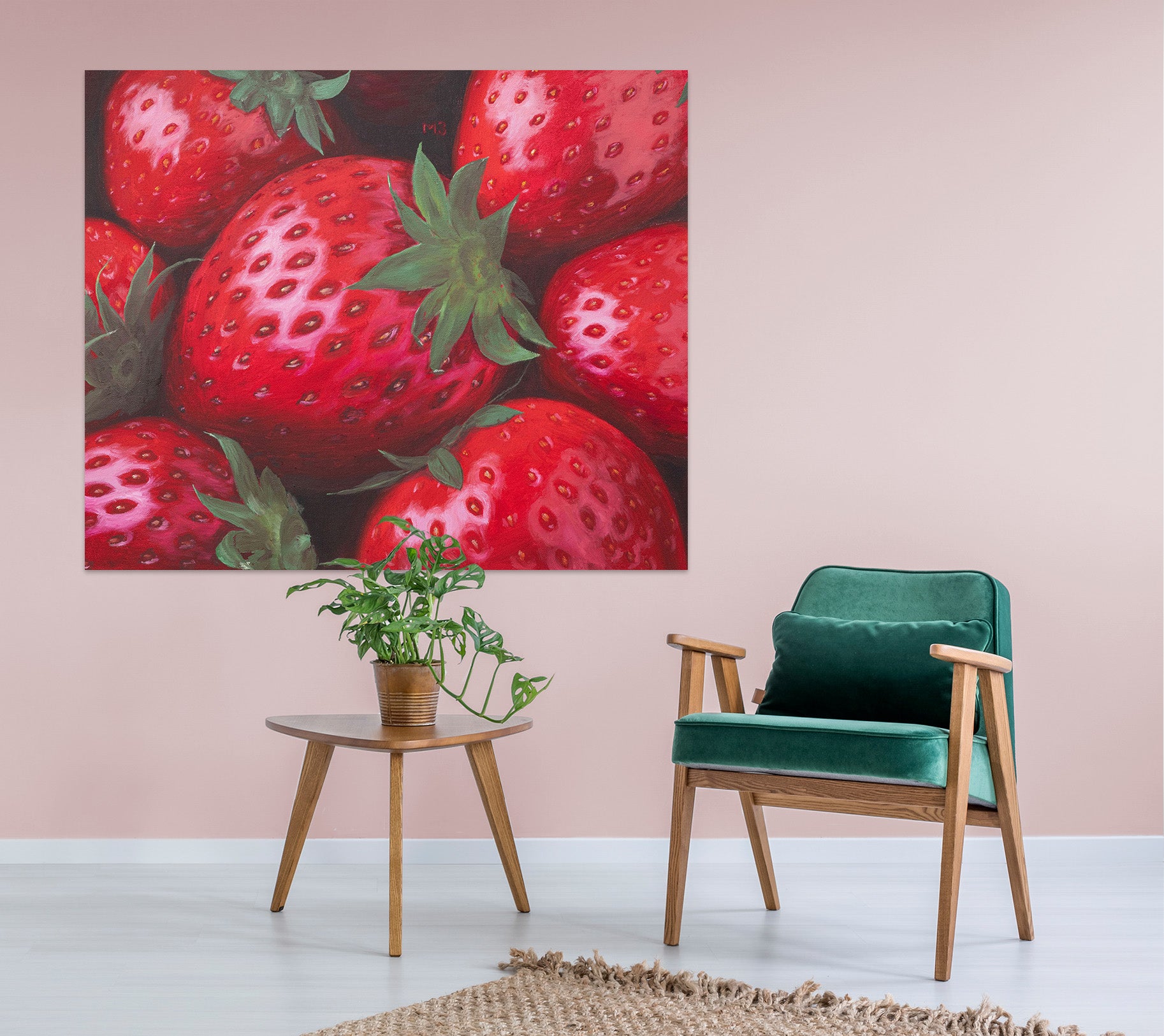 3D Strawberry 1802 Marina Zotova Wall Sticker