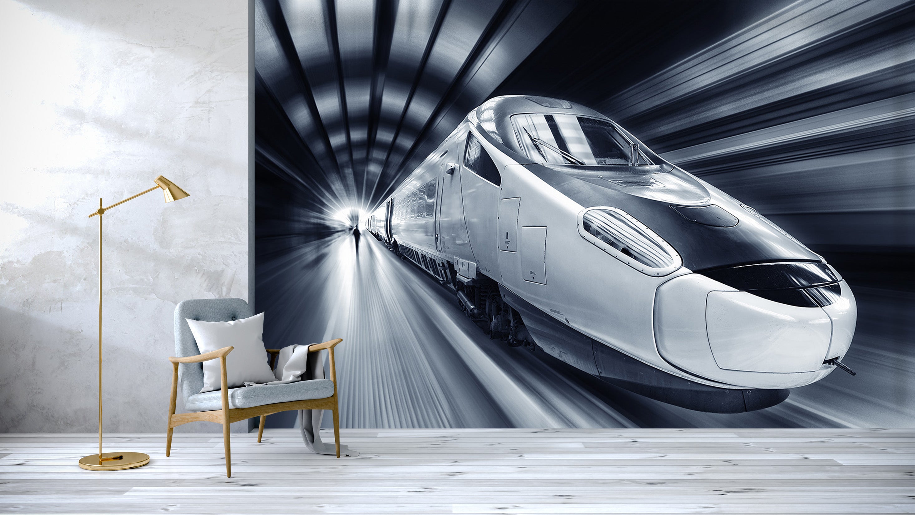 3D Train Head 037 Vehicle Wall Murals