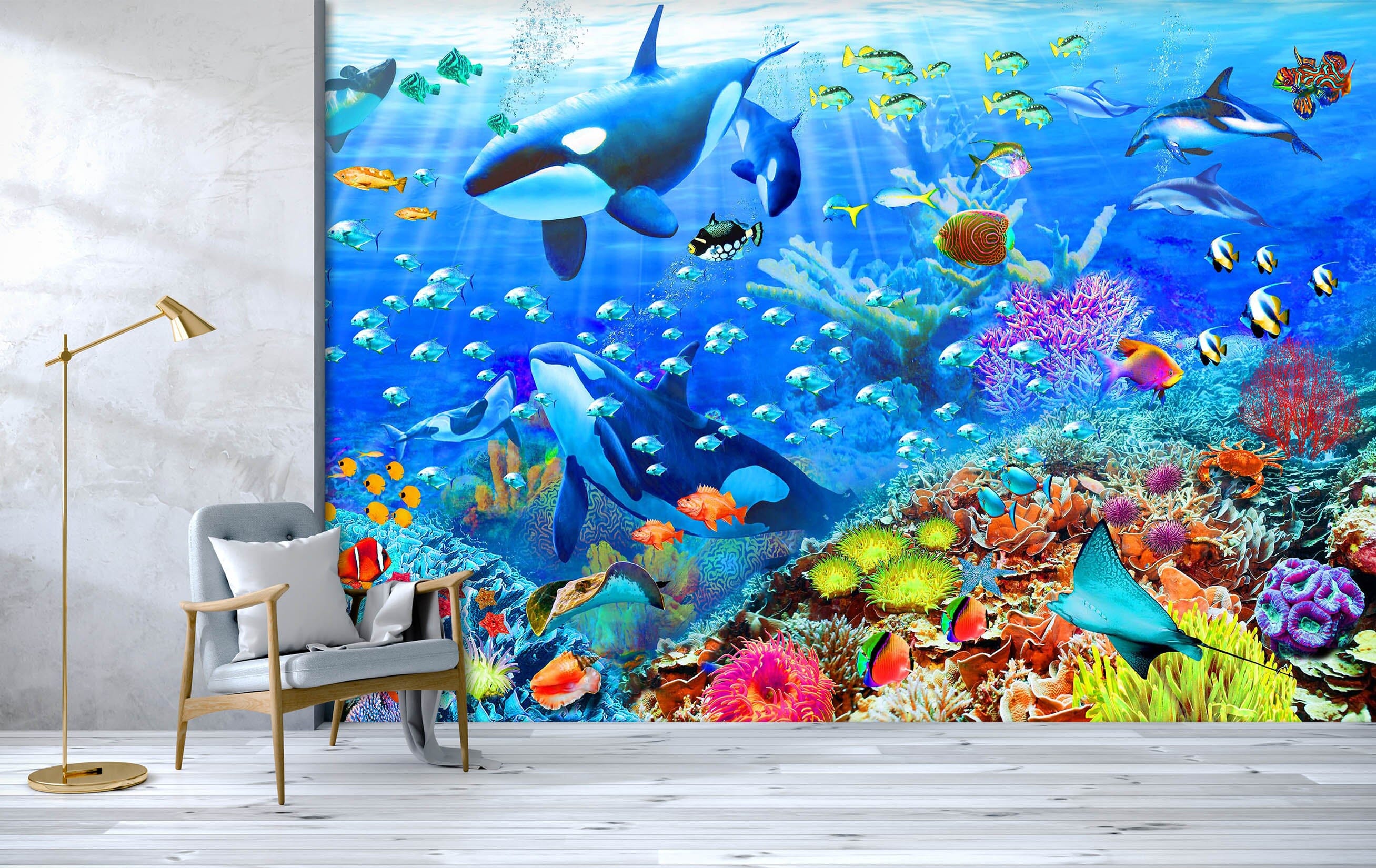 3D The Underwater World 1411 Adrian Chesterman Wall Mural Wall Murals Wallpaper AJ Wallpaper 2 