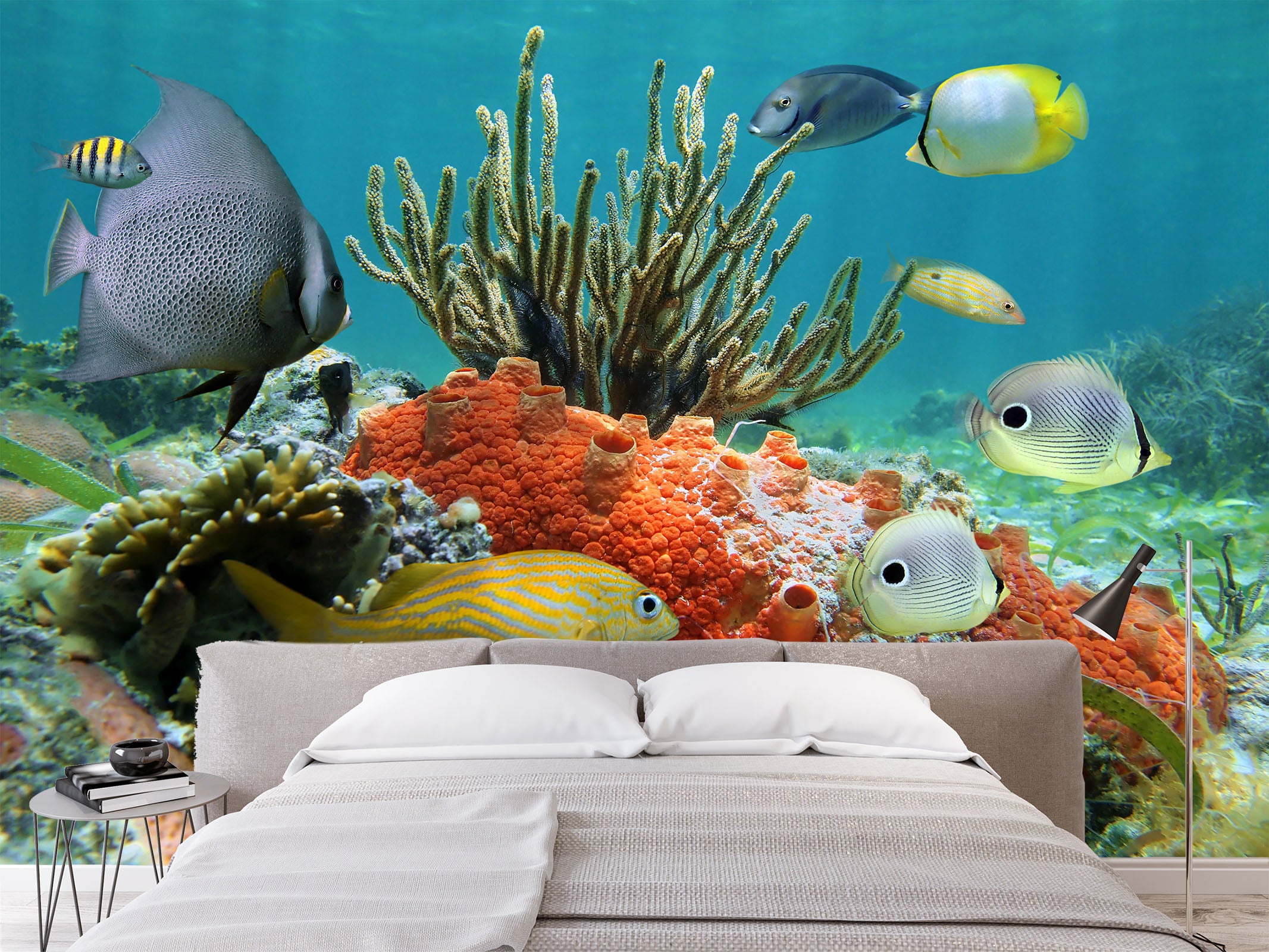 3D Seaweed Fish 403 Wall Murals