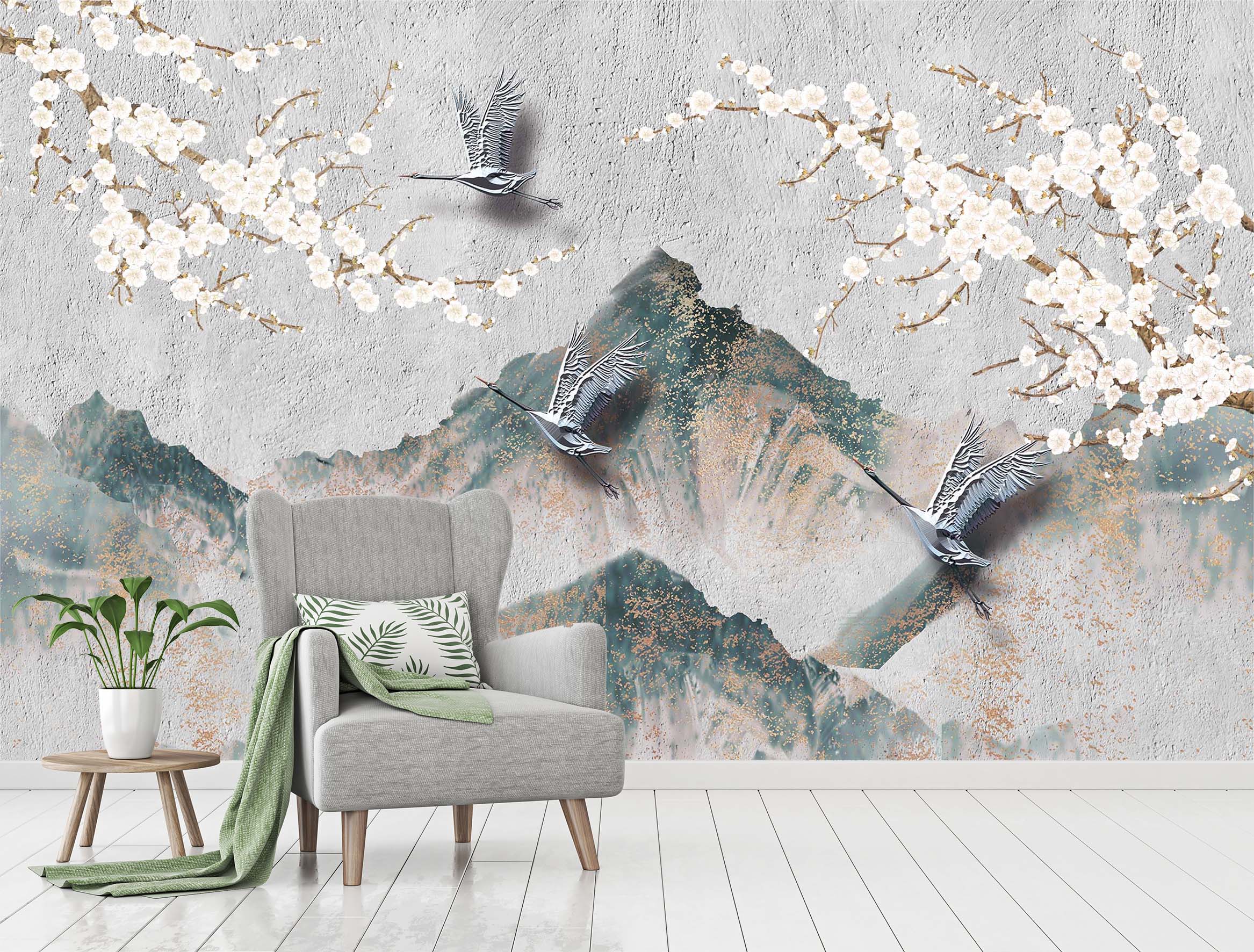 3D Valley Flowers 2082 Wall Murals