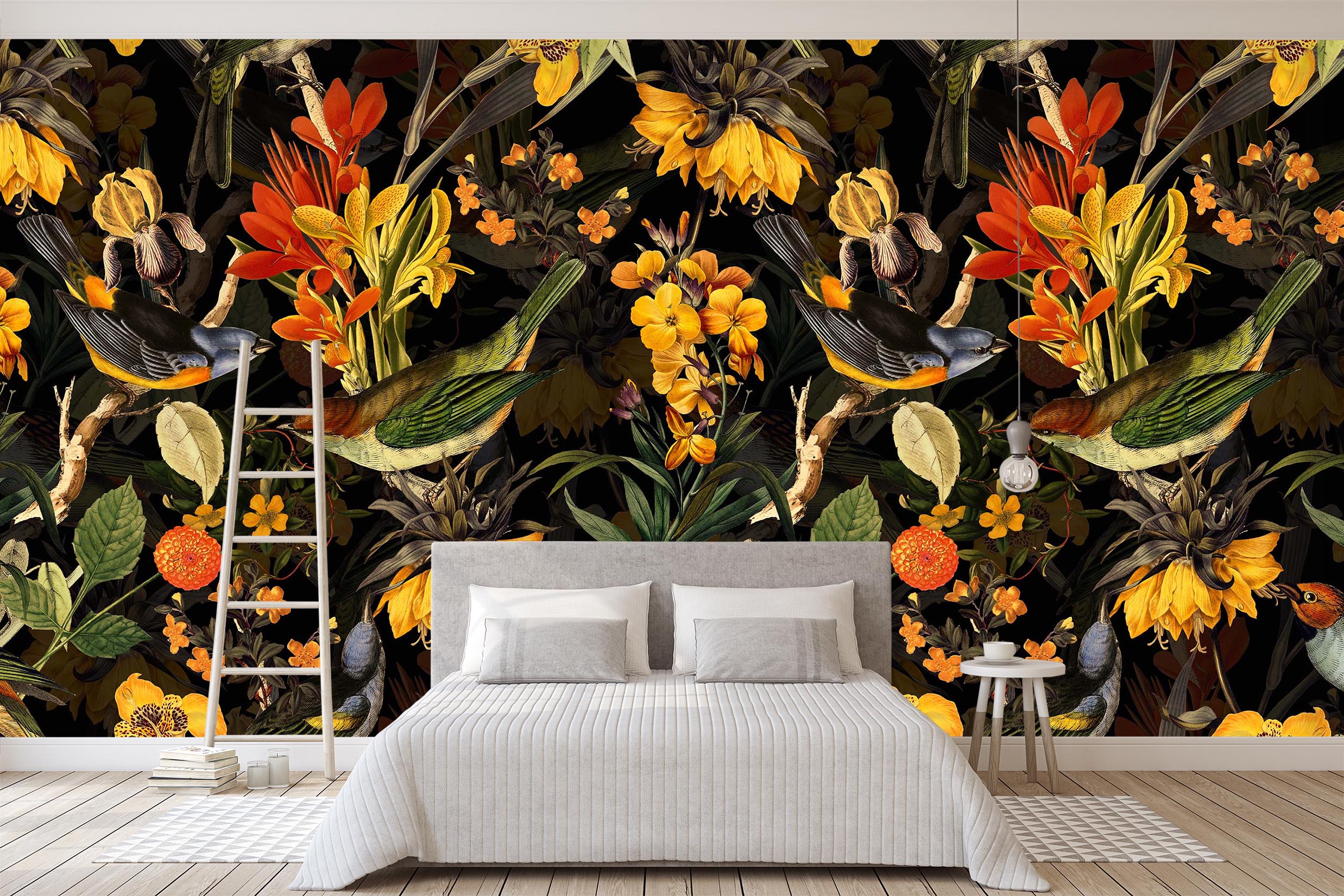 3D Golden Flowers 114 Uta Naumann Wall Mural Wall Murals