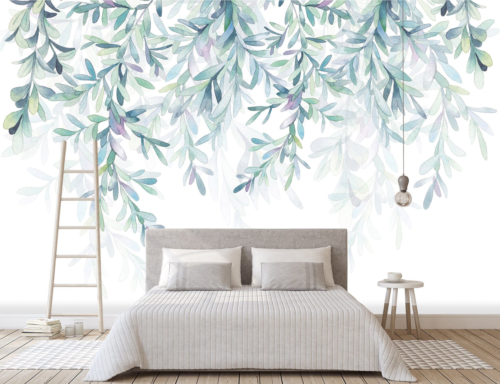 3D Green Willow 112 Wall Murals Wallpaper AJ Wallpaper 2 