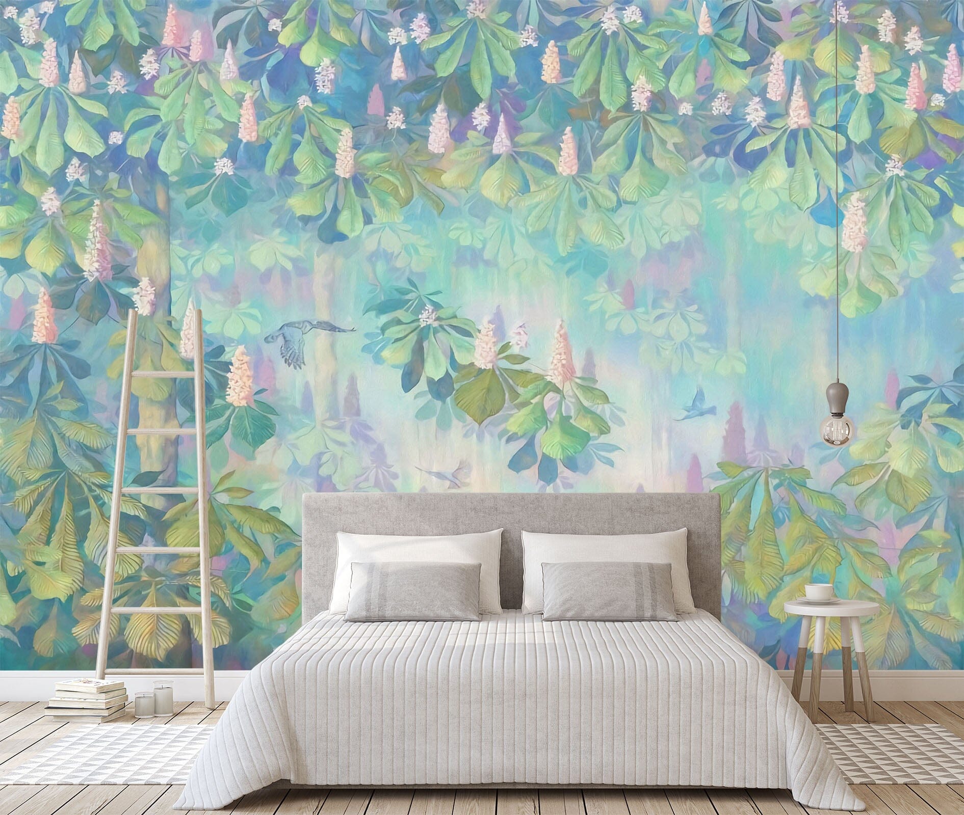 3D Forest Violet 102 Wall Murals Wallpaper AJ Wallpaper 2 