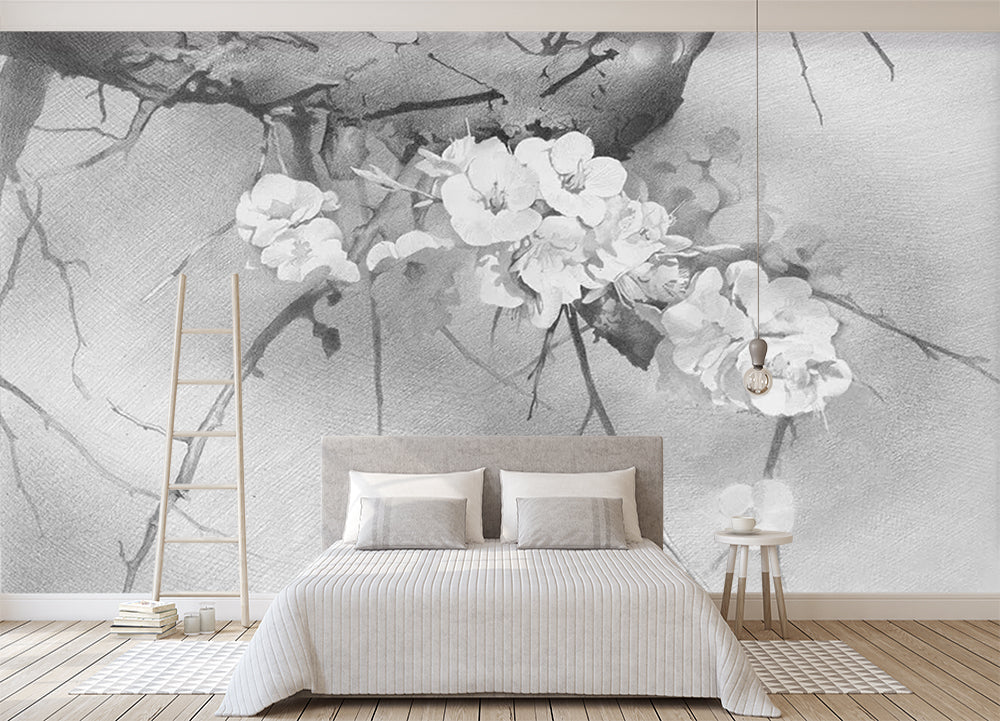 3D Graffiti Flowers WC373 Wall Murals