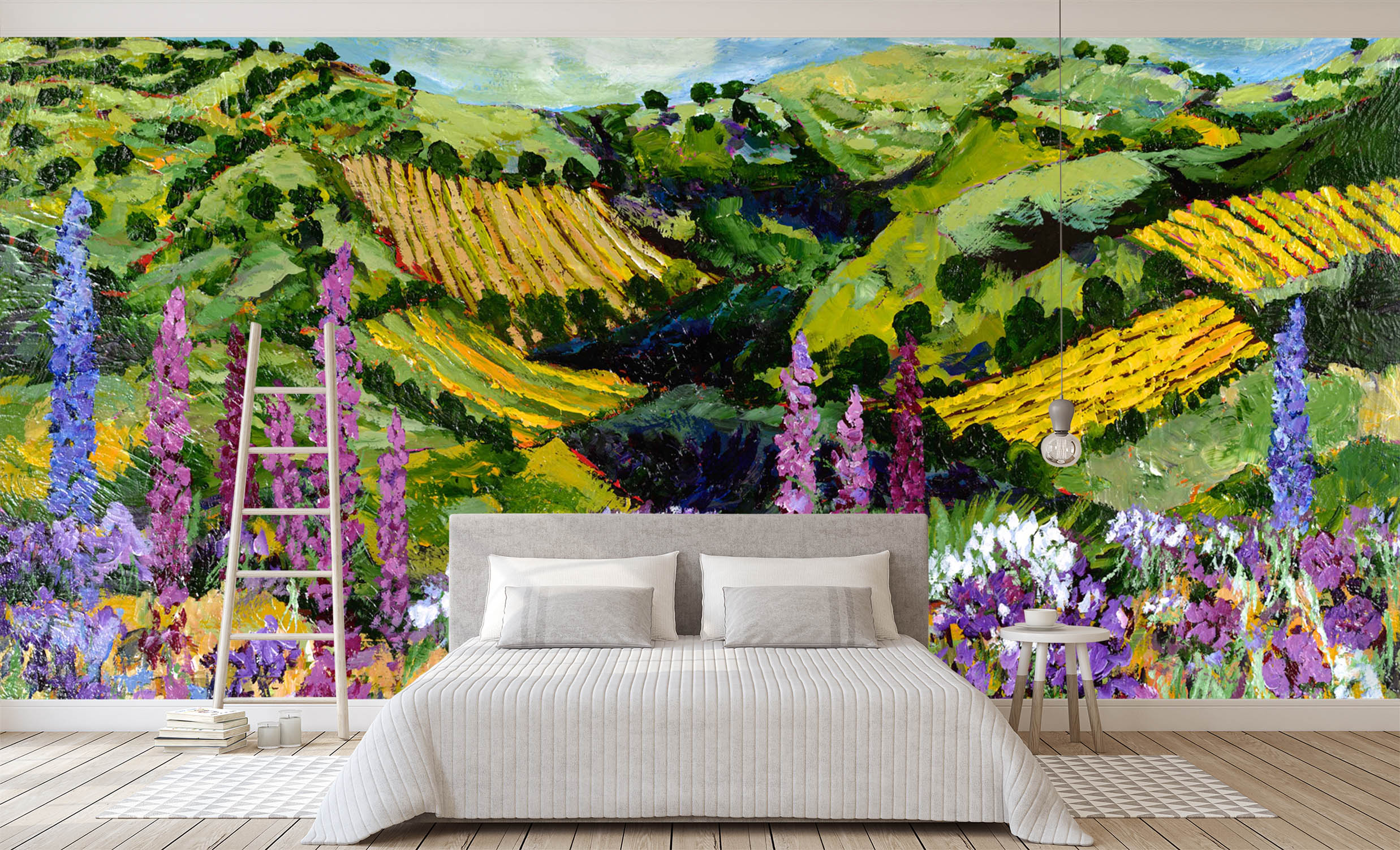 3D Colorful Garden 126 Allan P. Friedlander Wall Mural Wall Murals