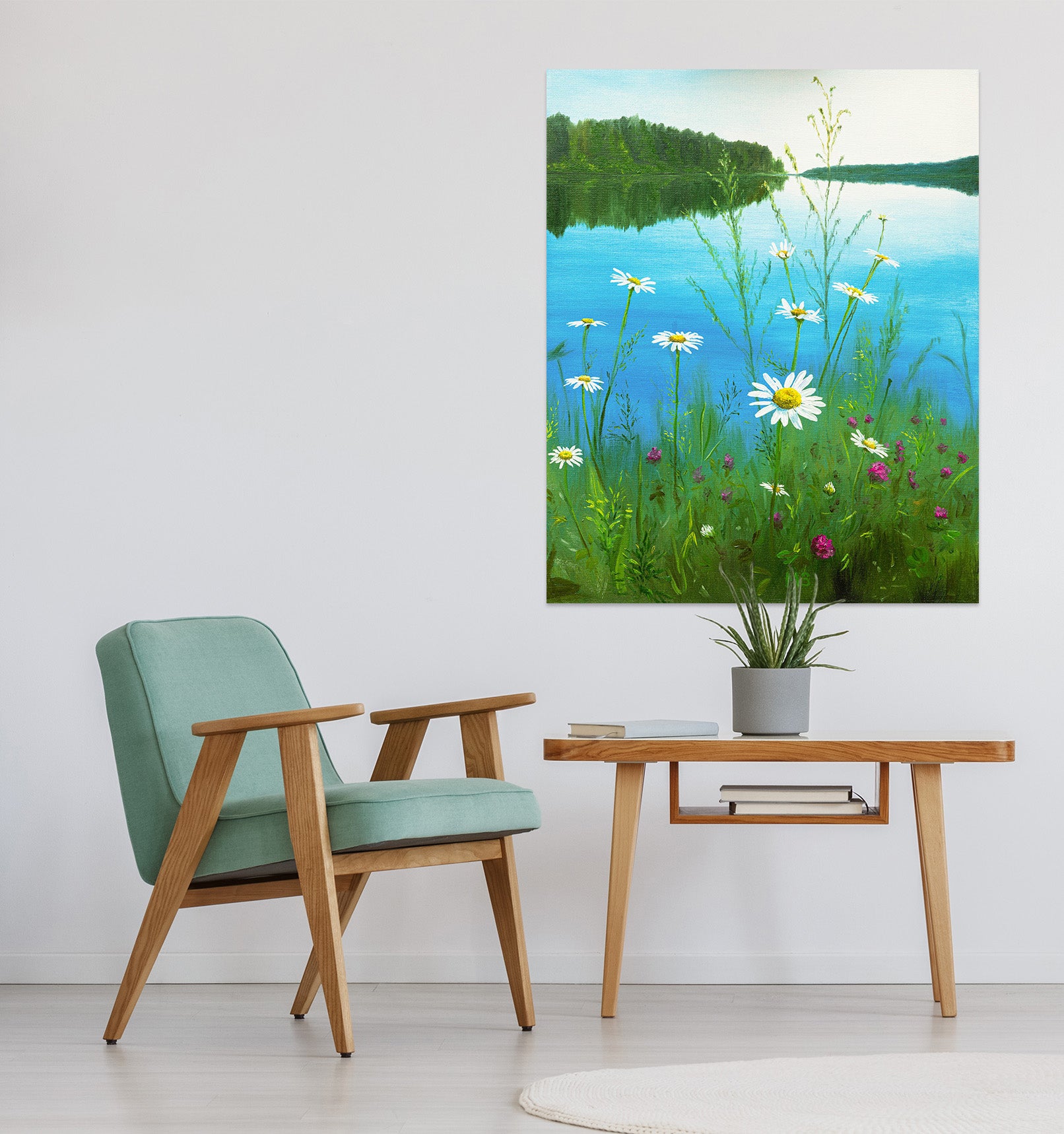 3D River Flower Bush 1822 Marina Zotova Wall Sticker