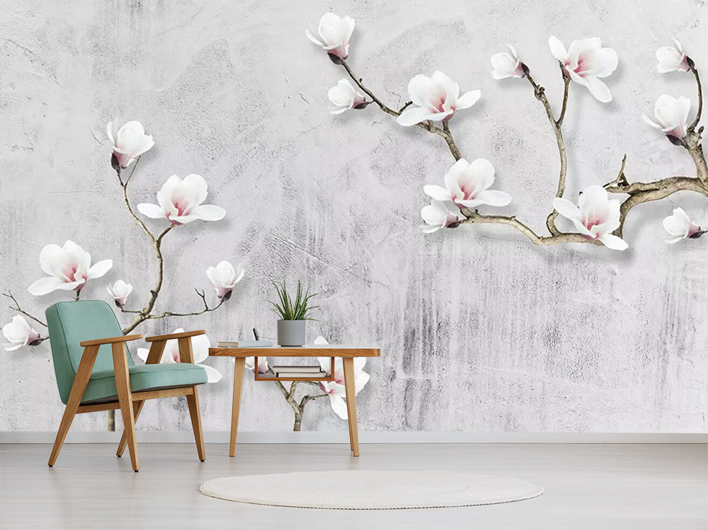 3D Plum Tree WC372 Wall Murals