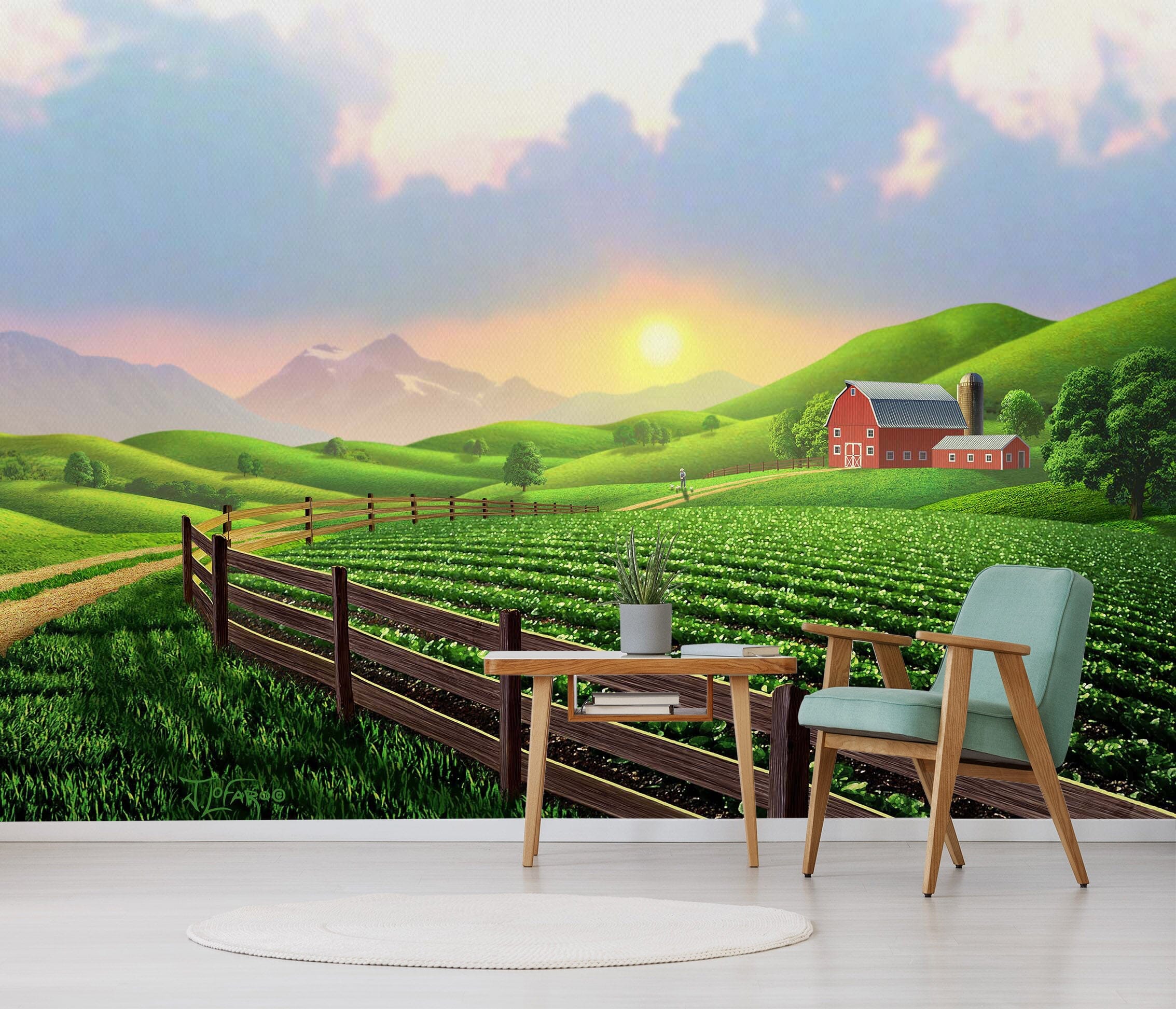 3D Farm 105 Jerry LoFaro Wall Mural Wall Murals Wallpaper AJ Wallpaper 2 